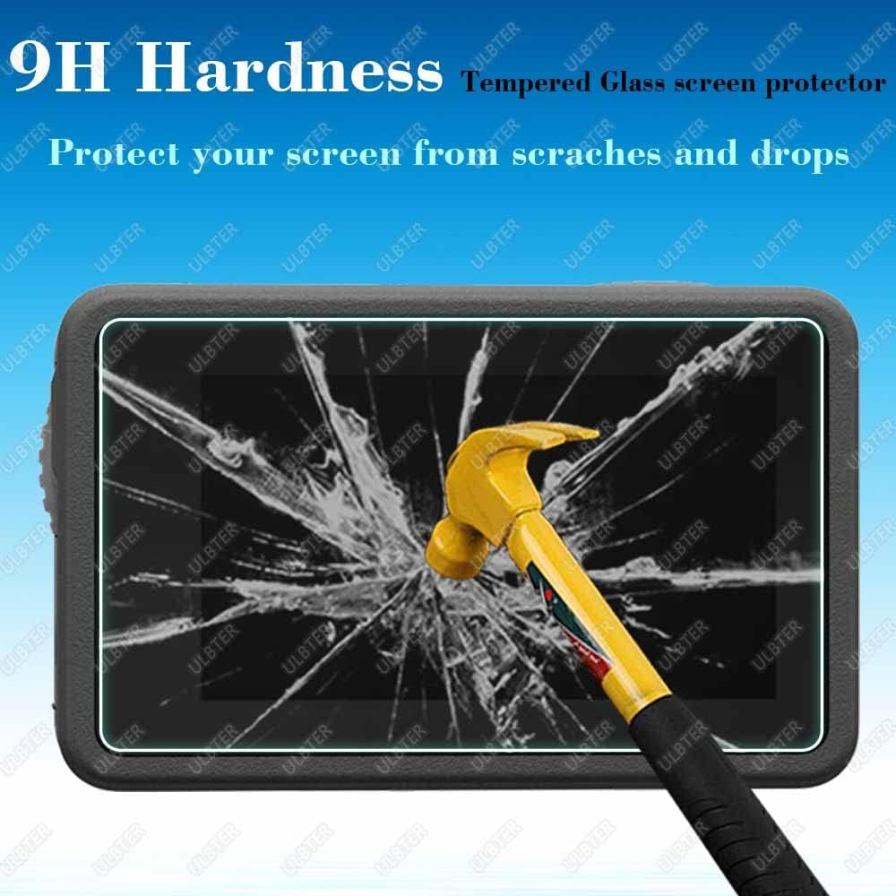 ULBTER Screen Protector for DJI OSMO Action 4 Camera + Silicone Lens Cap Cover, 0.3Mm 9H Hardness Tempered Glass Protector, Anti-Scrach Anti-Fingerprint Anti-Bubble [2+6 Pieces] image number 4