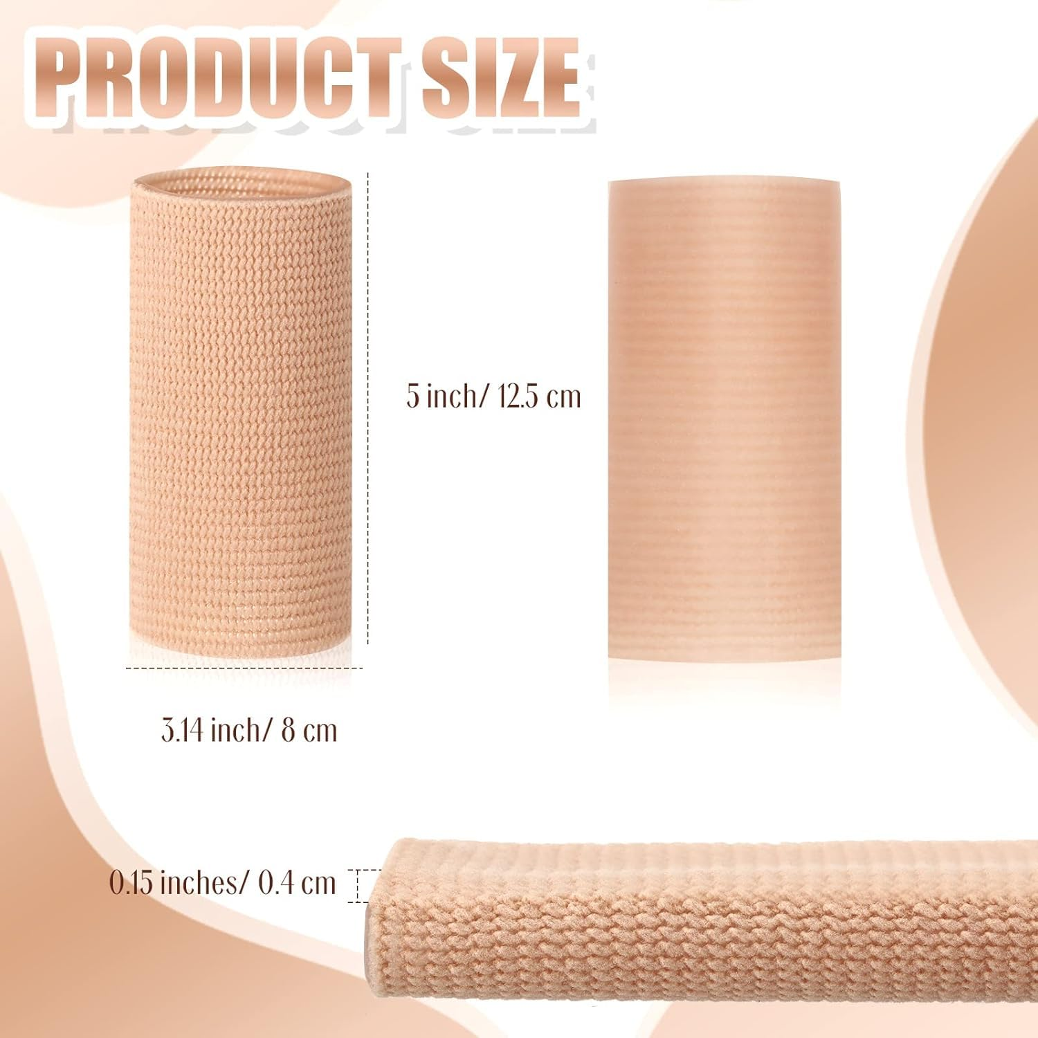 JZCD 2 Pcs Ankle Brace Ankle Gel Sleeves Skate Socks Protection for Figure Skating, Hockey, Roller, Inline, Riding Ankle Compression Sleeve (Skin) image number 6