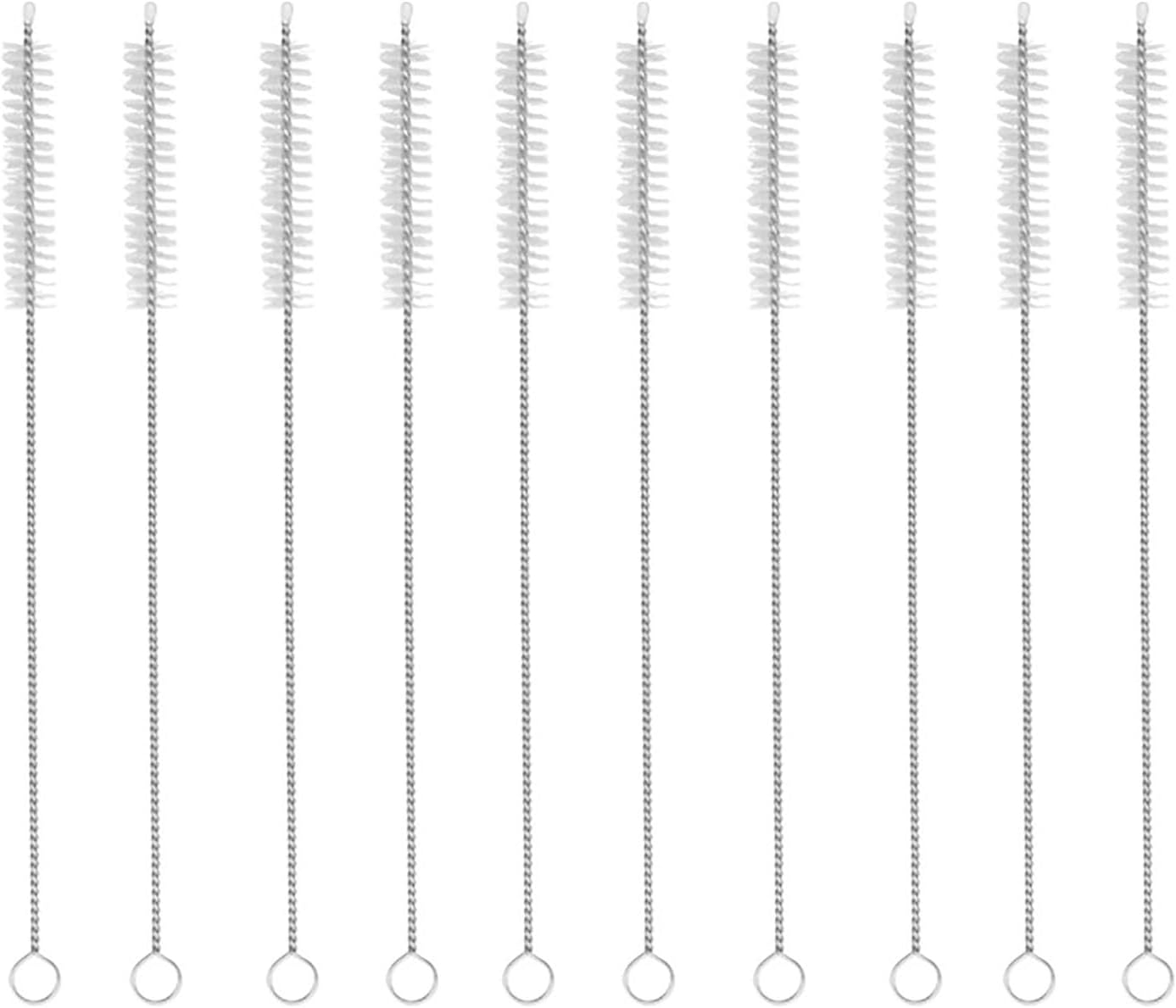 Straw Cleaner Brush 10 PCS, with Stainless Steel Handlewater, Reusable Cleaning Brushes for Kitchen Accessories image number 5