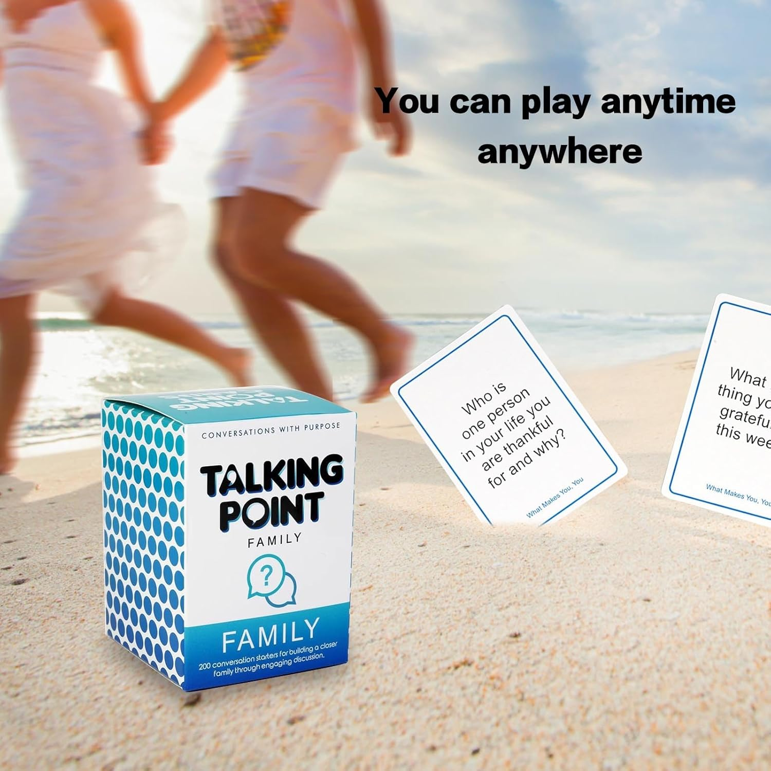200 Conversation Cards for Family, Expert Written Questions to Help Children Put down Phones,Fun Talking Point Cards for Car Rides&Dinners,Deepen Relationships with Meaningful Talks,Great Family Games image number 5
