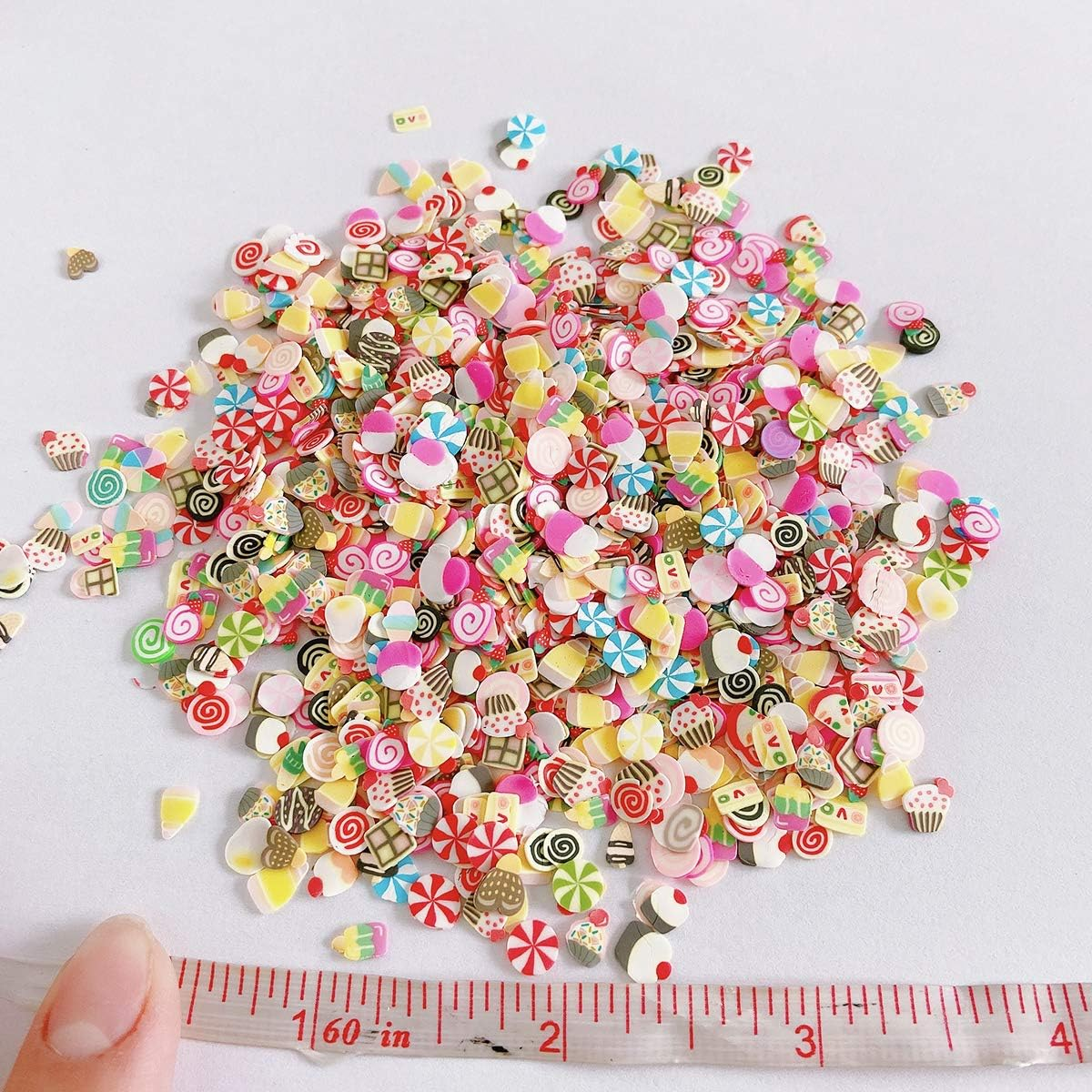 3000 PCS 3D Polymer Slices DIY Nail Art Slime Supplies Charms Slime Making Kit Decoration Arts Crafts(Cake Slices) image number 4