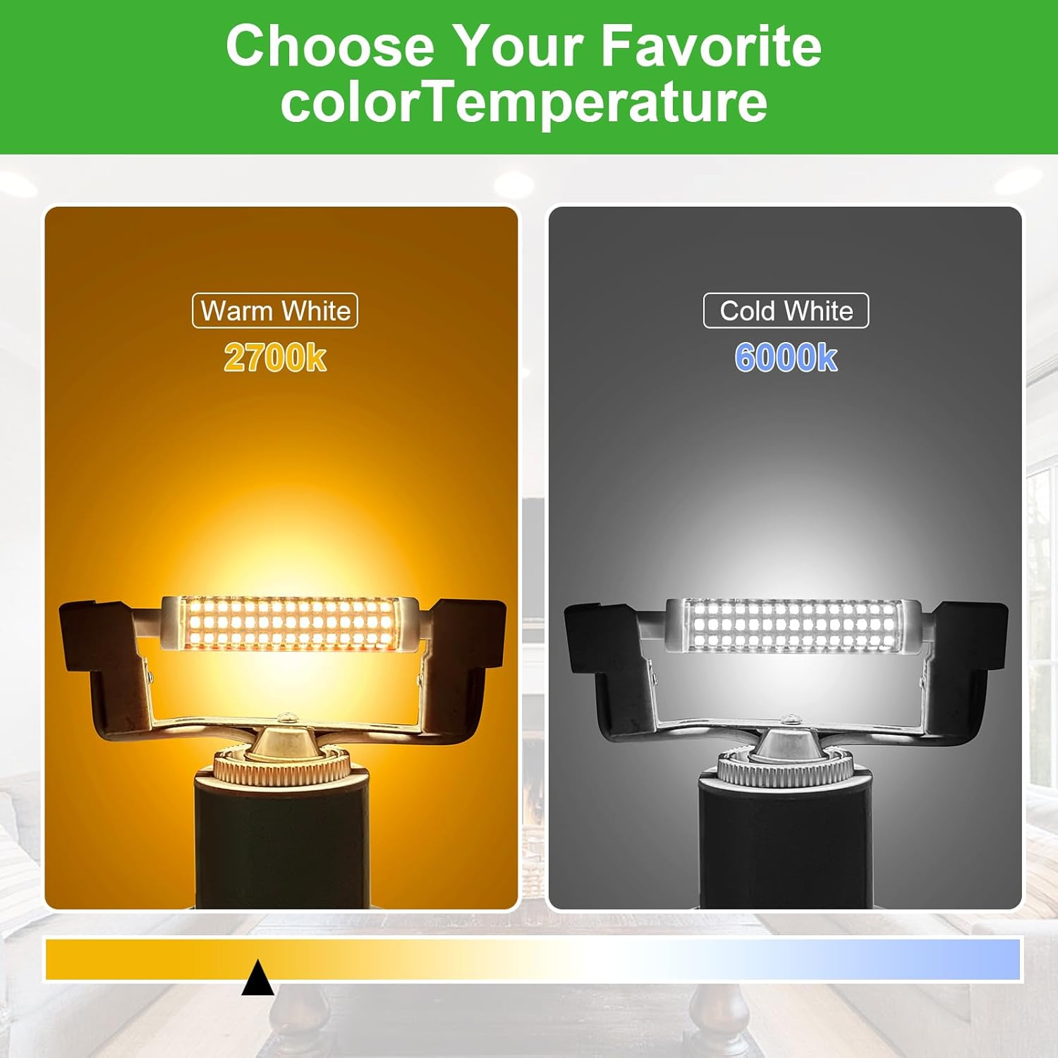 GY Class B R7S LED Light Bulb 6.5W 230V 1205 Lumen, Cool White 6500K, 6.5Eq.100W, Energy Saving Non-Dimmable Light Bulb - Ideal for Desk Lamps, Ceiling Lighting and Projectors, Pack of 2 image number 2