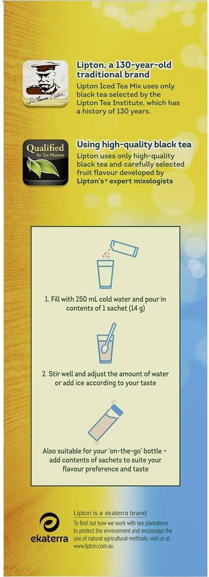 Lipton Iced Tea Peach Sachets, 20 Bags image number 3