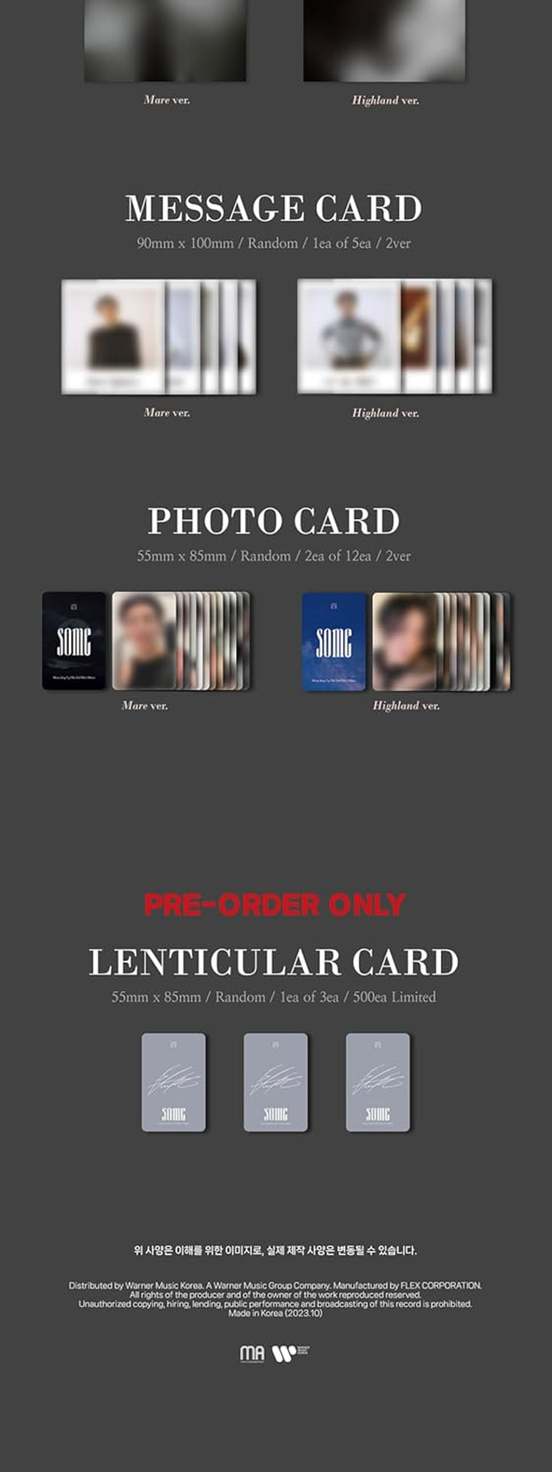 B.A.P Moon Jongup Some 2Nd Mini Album Standard Mare Version Cd+80P Photobook+10P Lyric Book+1Ea Sticker+1P Postcard+1P Message Card+2P Photocard+Tracking Sealed JONG up PEAK TIME Team 24:00 image number 2