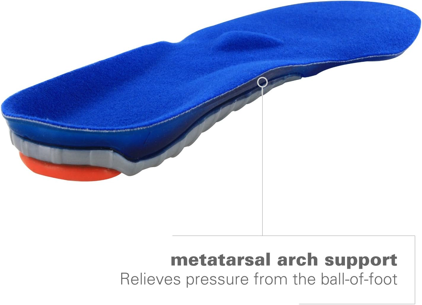 Spenco SENCO Sprenco Gel, Unisex - Erwachsene Orthop&auml;dische Einlegesohlen, Blau, 42-44 EU image number 3