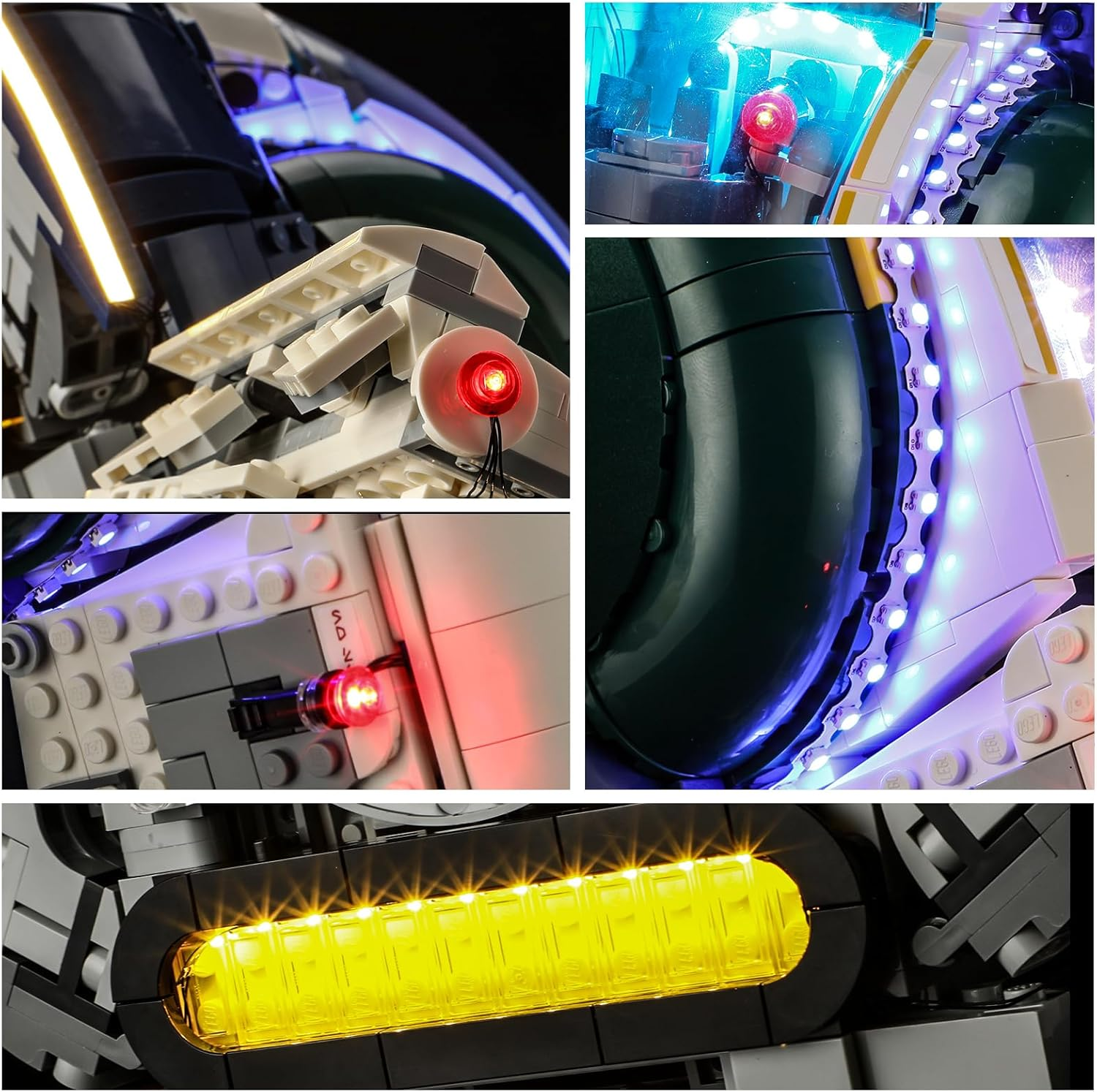 GEAMENT LED Light Kit Compatible with  Jango Fett'S Firespray-Class Starship Building Blocks Model - Lighting Set for 75409 (Model Set Not Included) image number 3