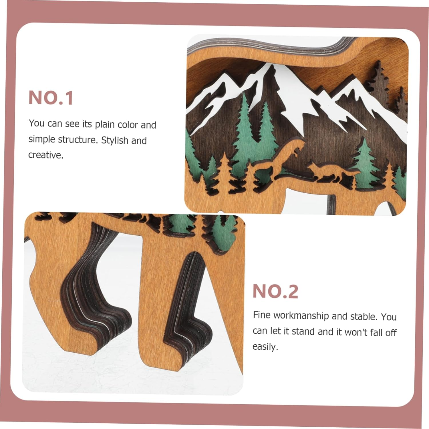 House Decoration Items Xmas Wood Ornament Wall Hanging Decor Outdoor Christmas Decorations Felt Christmas Description image number 6