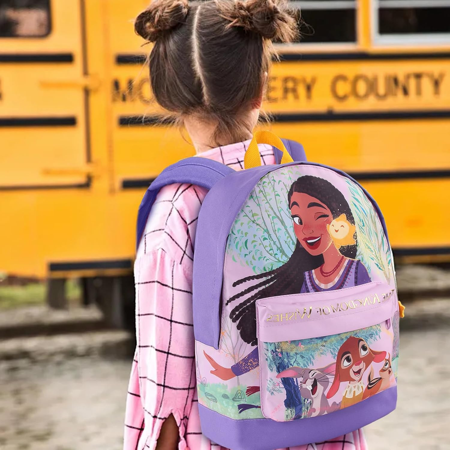 Discoball Kids Toddler Travel Backpack for Girls Boys, Primary Children Disney Wish School Bags for Girls Boys Nursery Cute Cartoon Backpacks, Travel School Bags for Girls Boys Gifts