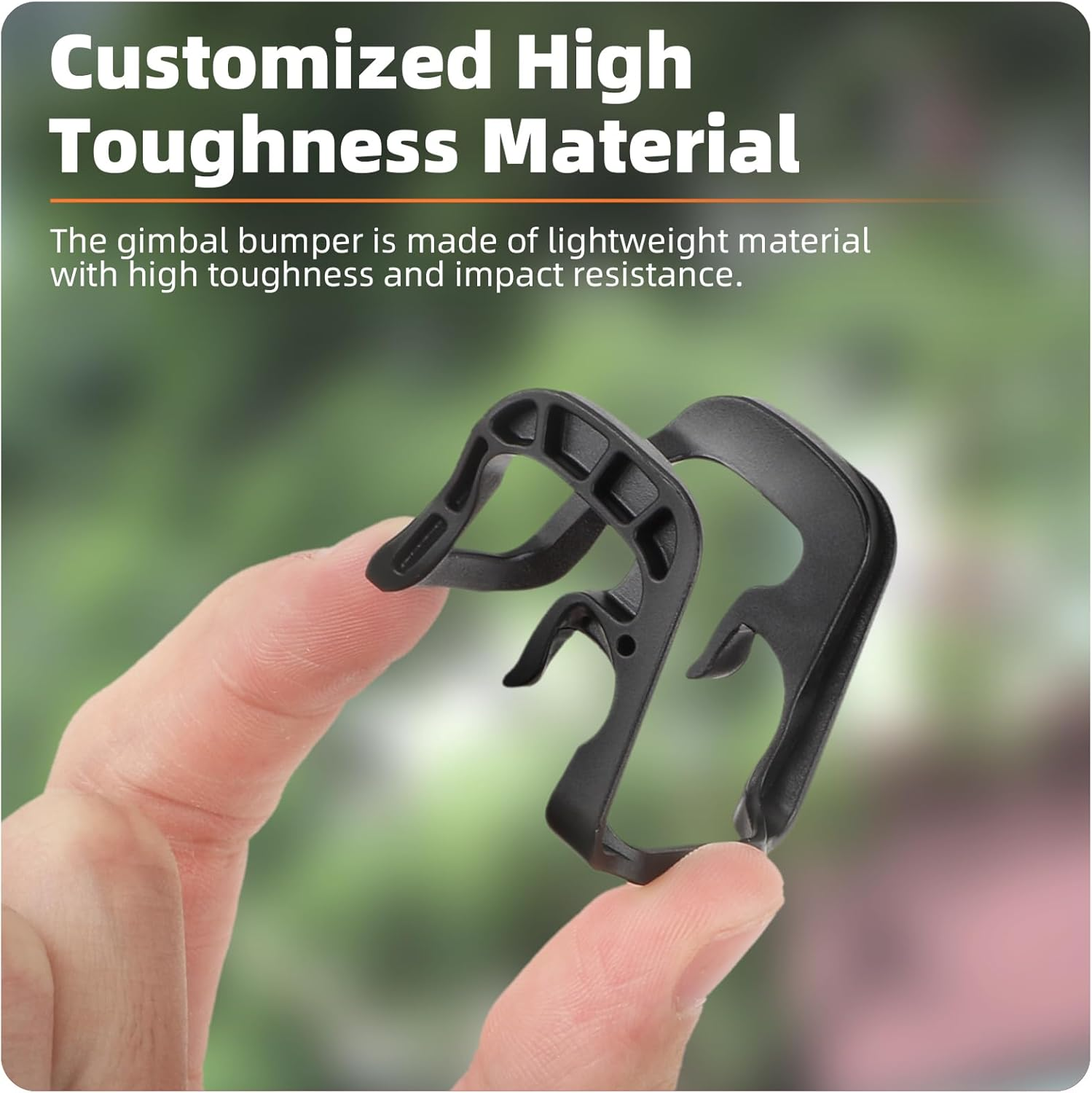 ZJRXM Neo Bumper Protective Bar Accessories, Gimbal Bumper Guard for DJI Neo Drone, Anti-Collision Protection Strip for DJI Neo Drone Camera (Black) image number 2