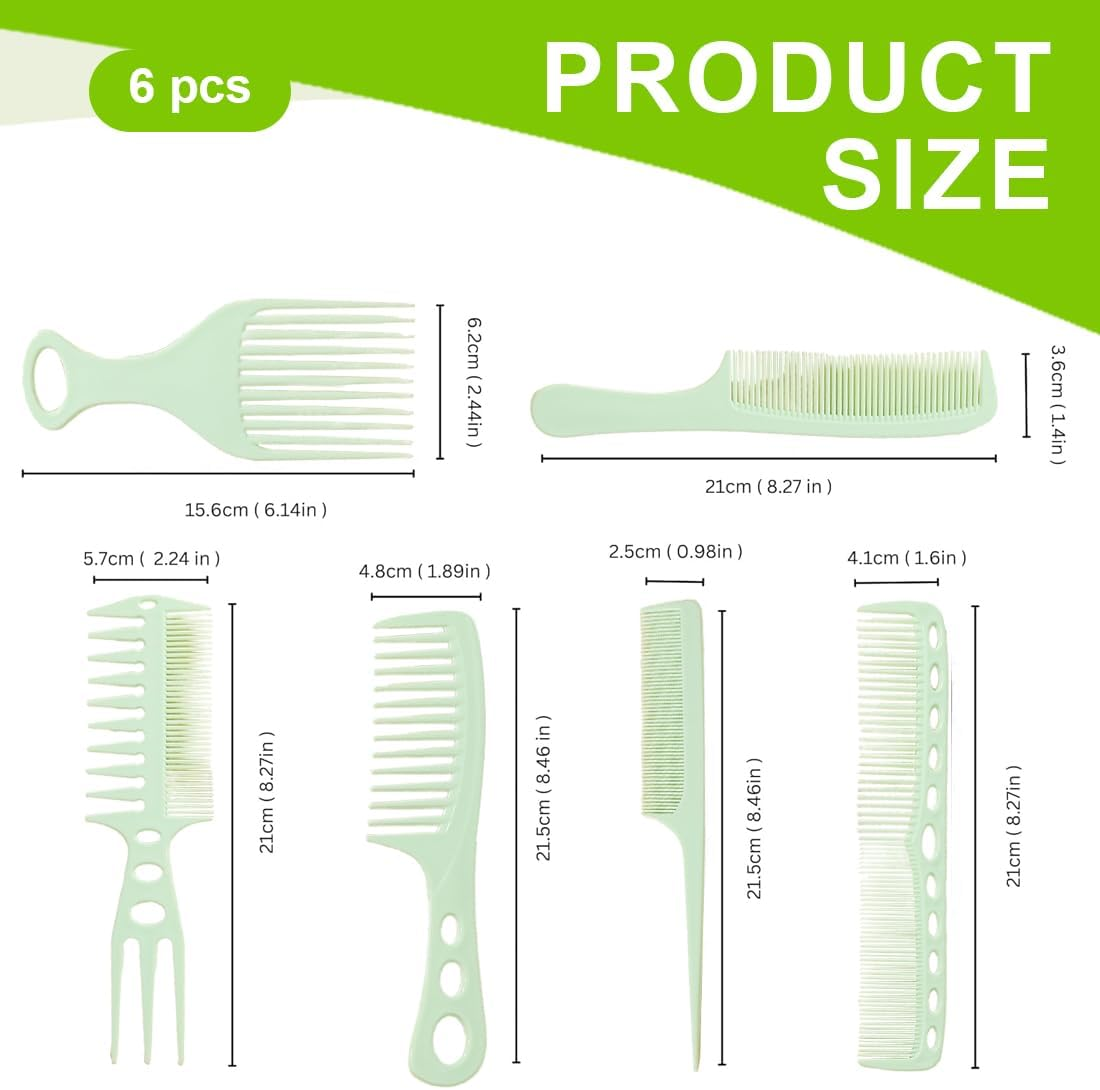 NHQZ Hairdresser Comb Set, Boar Bristles Beard Brush Men, round Brush, Curling Comb, Coarse Zinc, Sleek Brush, Beard Comb image number 4