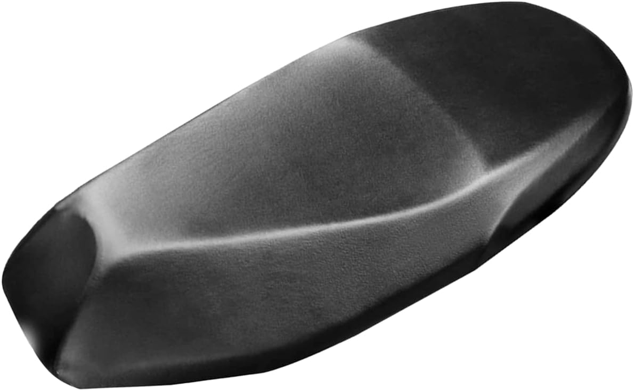 Abizarch Universal Motorcycle Scooter Seat Cover, PU Leather Motorbike Seat Protector Cover with Elastic, Breathable Motorcycle Rain Seat Cover for Most Motorbike Scooter Seat -Black