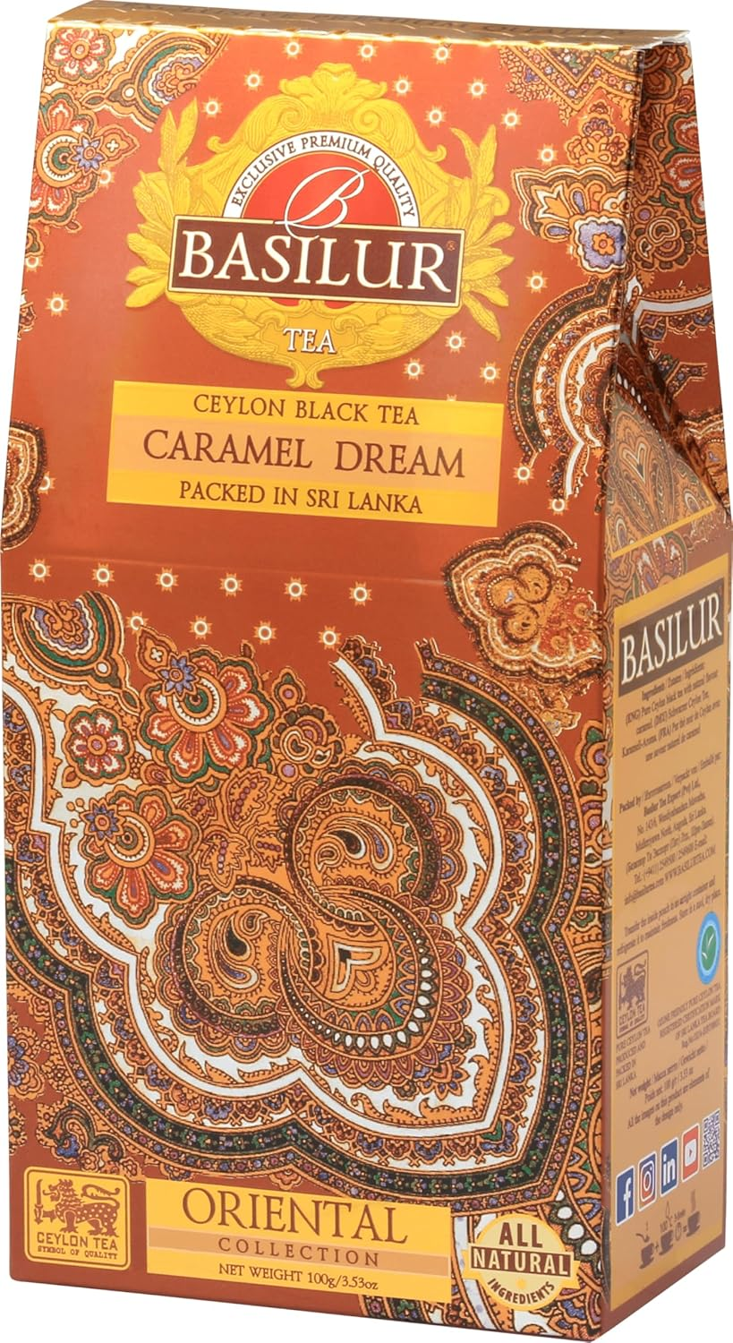 Basilur Caramel Dream - 100G Loose Leaf Ceylon Black Tea Refill Pack image number 3