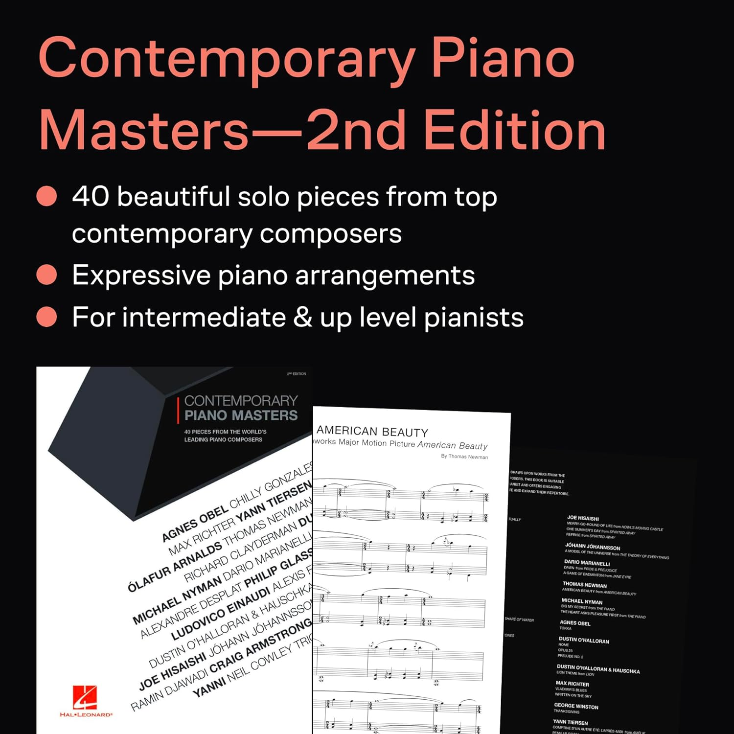 Contemporary Piano Masters - 2Nd Edition: 40 Pieces from the World'S Leading Piano Composers image number 1