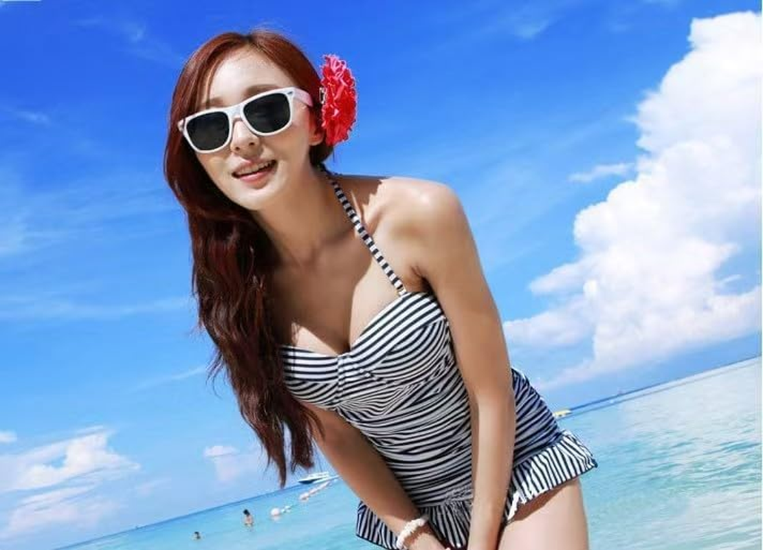 Floral Fall Peony Flower Hair Clip Flamenco Dancer Pin up Flower Brooch (Red)