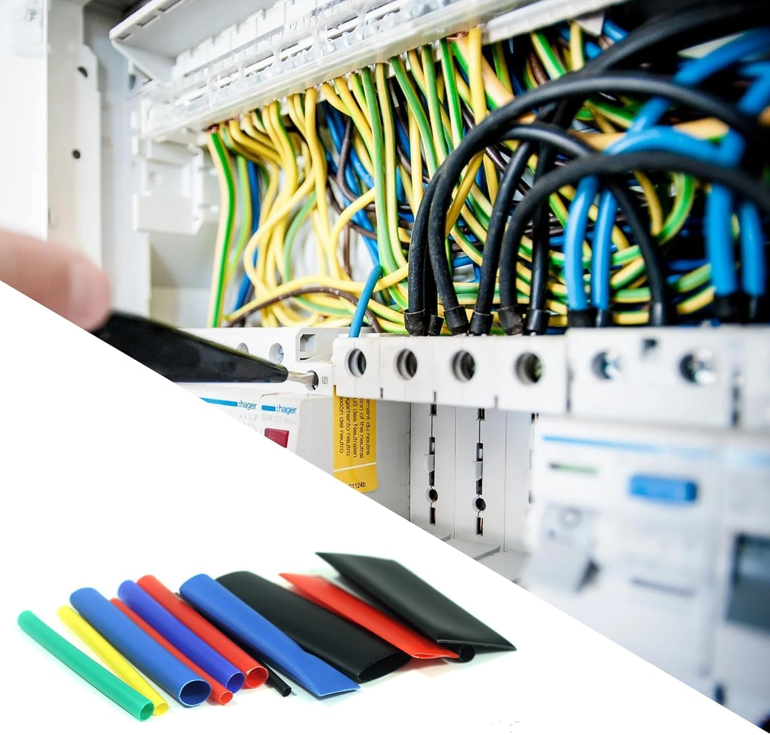 750 Pcs Heat Shrink Tubing Kit,2:1 Ratio Waterproof Wire Shrink Wrap Tubing,6 Colors 12 Sizes,Electrical Wire Heat Shrink Wrap Tubing Kit, for Wire Cable Shrink Wraping Repair Insulation DIY image number 6