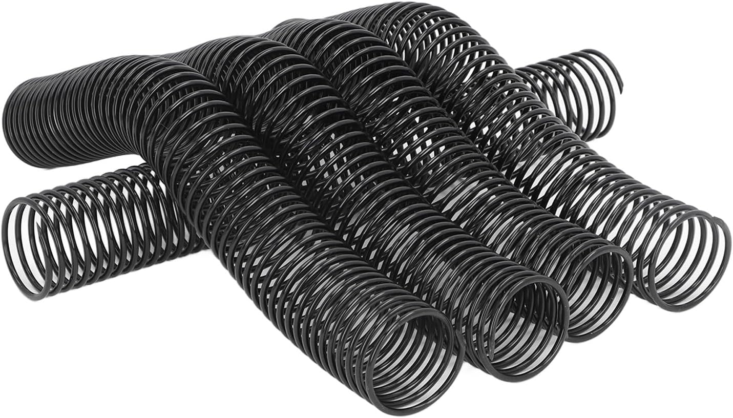 18-Pack Plastic Spiral Binding Coils 4:1 38Mm Binding Kit for Office Documents Spiral Binding Spines 2-In-1 Coil Binding Supplies for Papers Books Reports