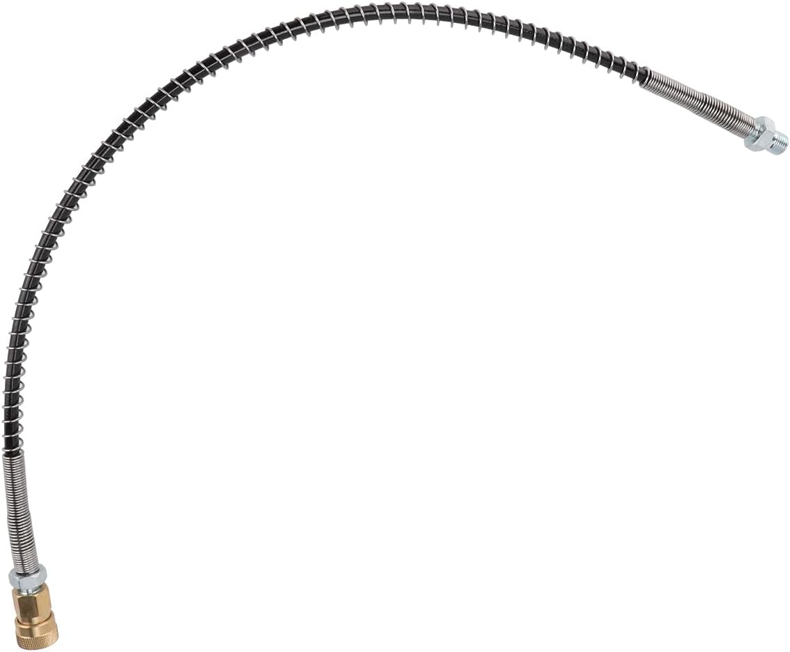 Changor Stainless Steel High Pressure Hose, Stainless Steel and Spring Construction High Pressure Resistant Flexible Lightweight, High Pressure Hose, for PCP Hand Pumps, Air Pumps, image number 3