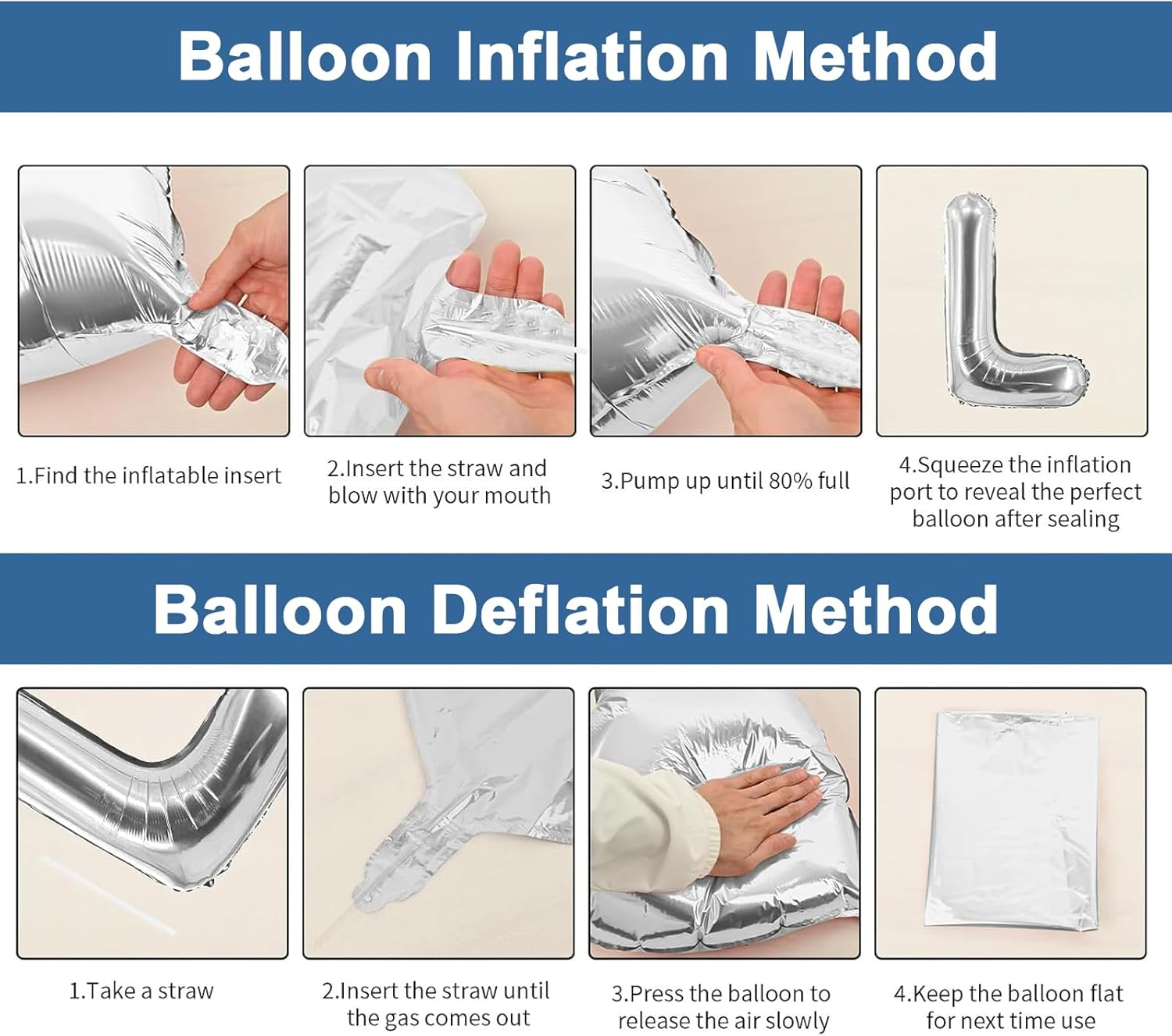 Tuoyi 16 Inch I Love You Letter Foil Balloons,Perfect for Romantic Valentine'S Day Wedding Bridal Shower Anniversary Engagement Party Supplies image number 1