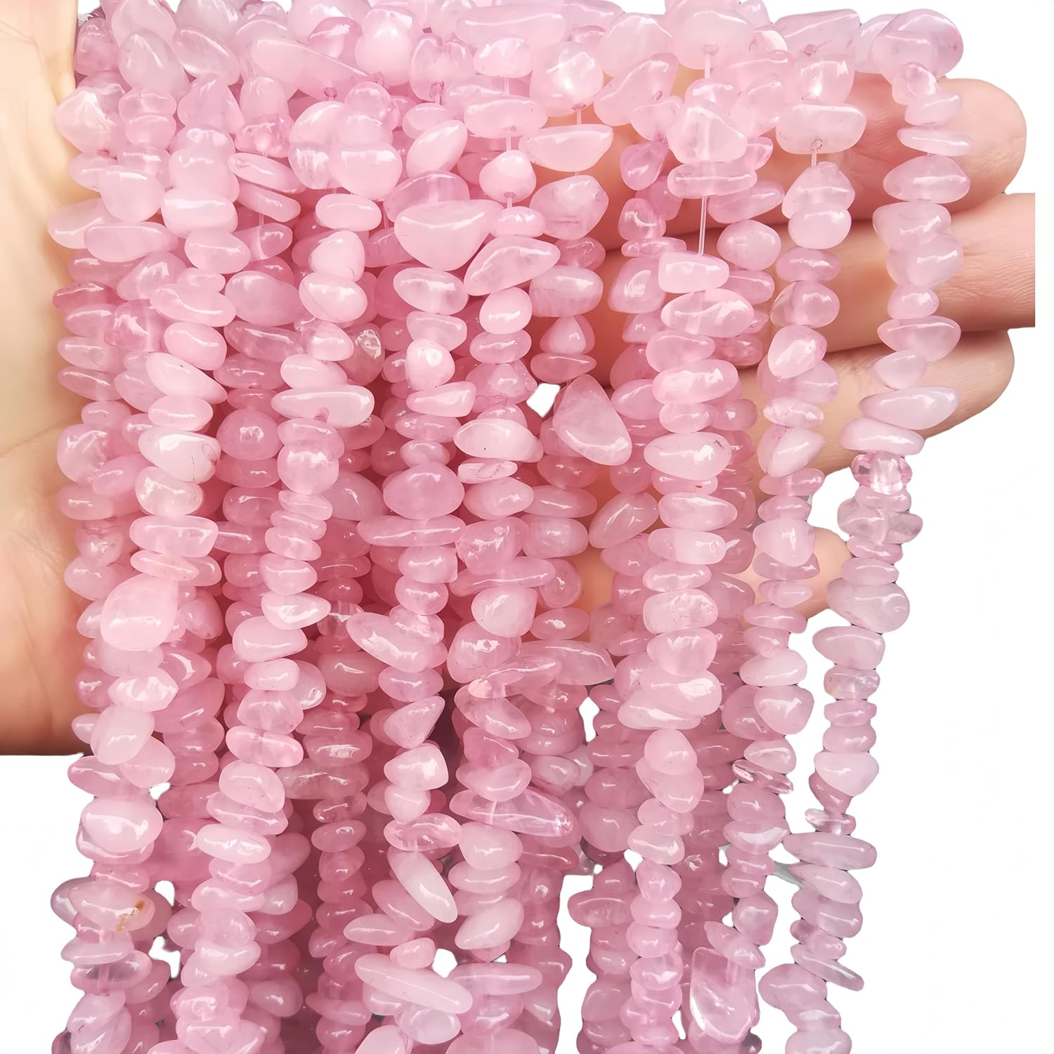 5-10Mm Natural Citrineirregular Tumbled Chip Beads for Jewelry Making, Healing Crystal Drilled Loose Bead Strand DIY Craft Supplies(3 Strands) image number 1