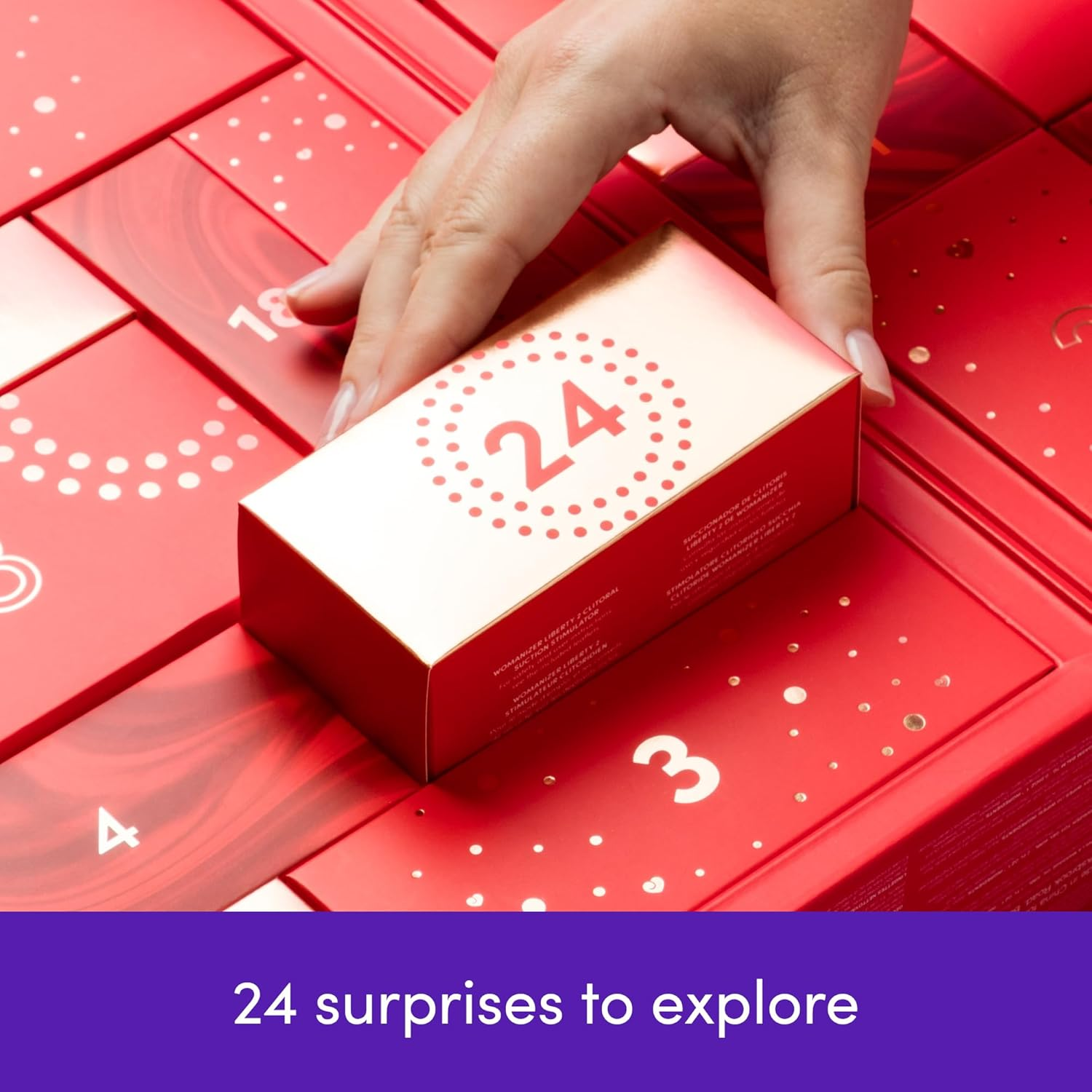 Lovehoney Advent Calendar 2024 &ndash; 24 Day Couples Sex Toy Gift Set &ndash; Erotic Adult Toys for Men, Women & Couples &ndash; Vibrators, Bondage, Masturbators and Massagers &ndash; Worth over $550