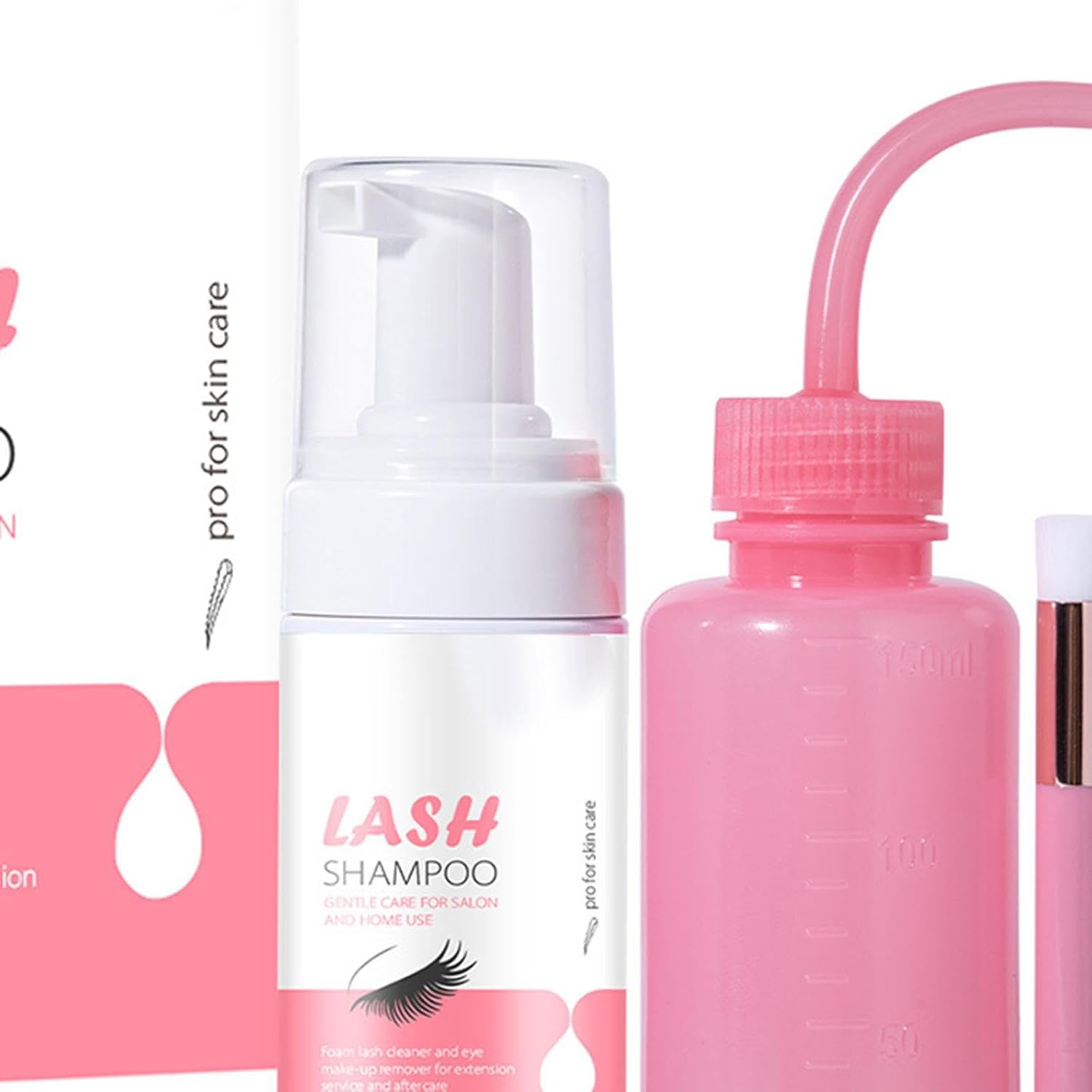 Fashioncha Eyelash Shampoo Eyelash Cleaner Lash Eyelid Foam Lash Cleaning, False Eyelash Dust Cleaner for Home Use, Professional,