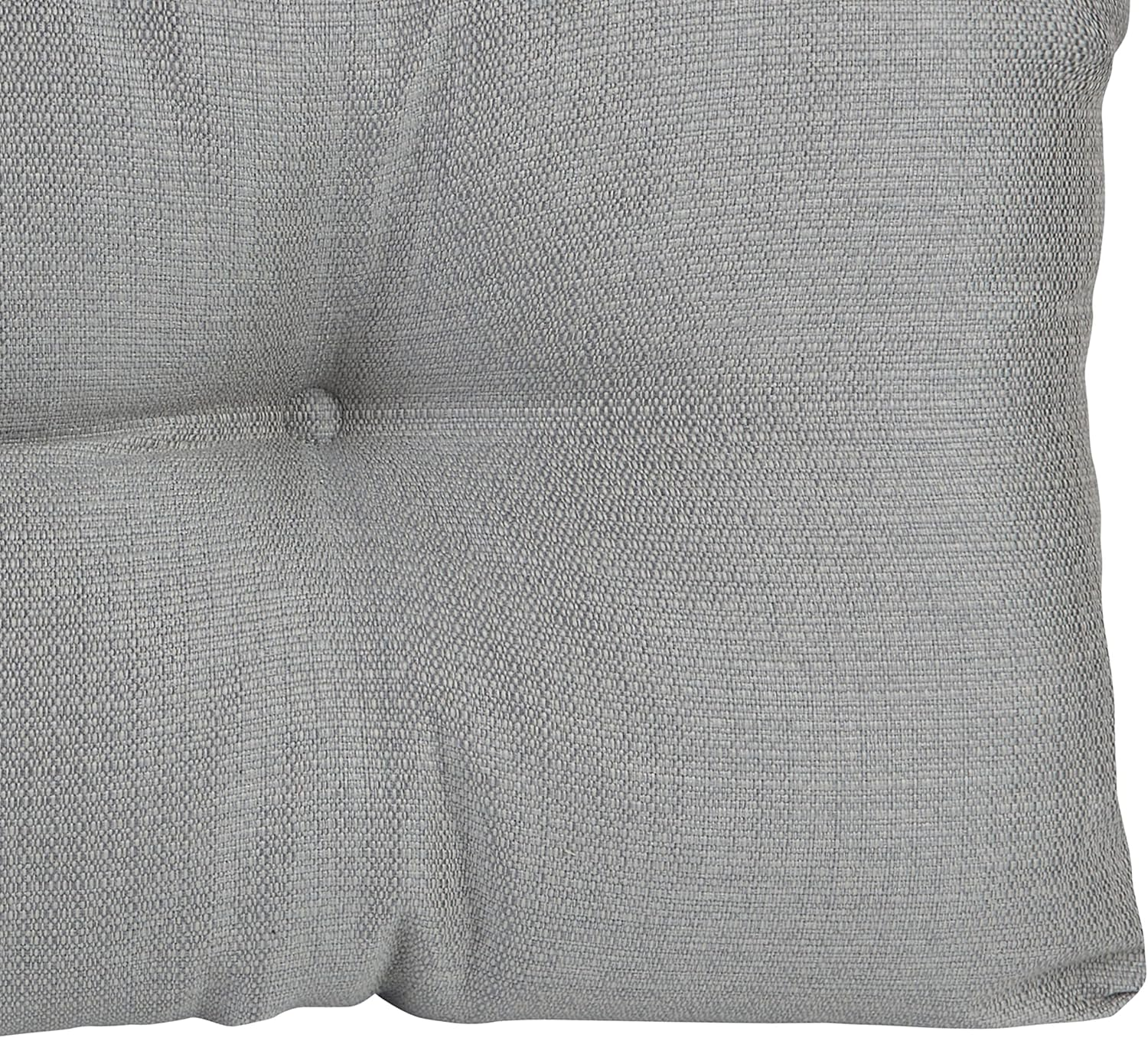 Klear Vu the Gripper Omega Non-Slip Tufted Bench Cushion for Indoor Furniture, Entryway Storage, Bay Window, Corner Nook or Piano Seat, 35 Inches, 04 Gray