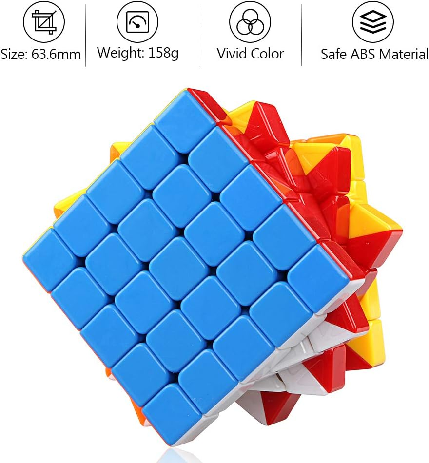D-Fantix Cyclone Boys 5X5 Speed Cube Stickerless 5X5X5 Magic Cube 63.5Mm Puzzle Toys for Kids Adult image number 6