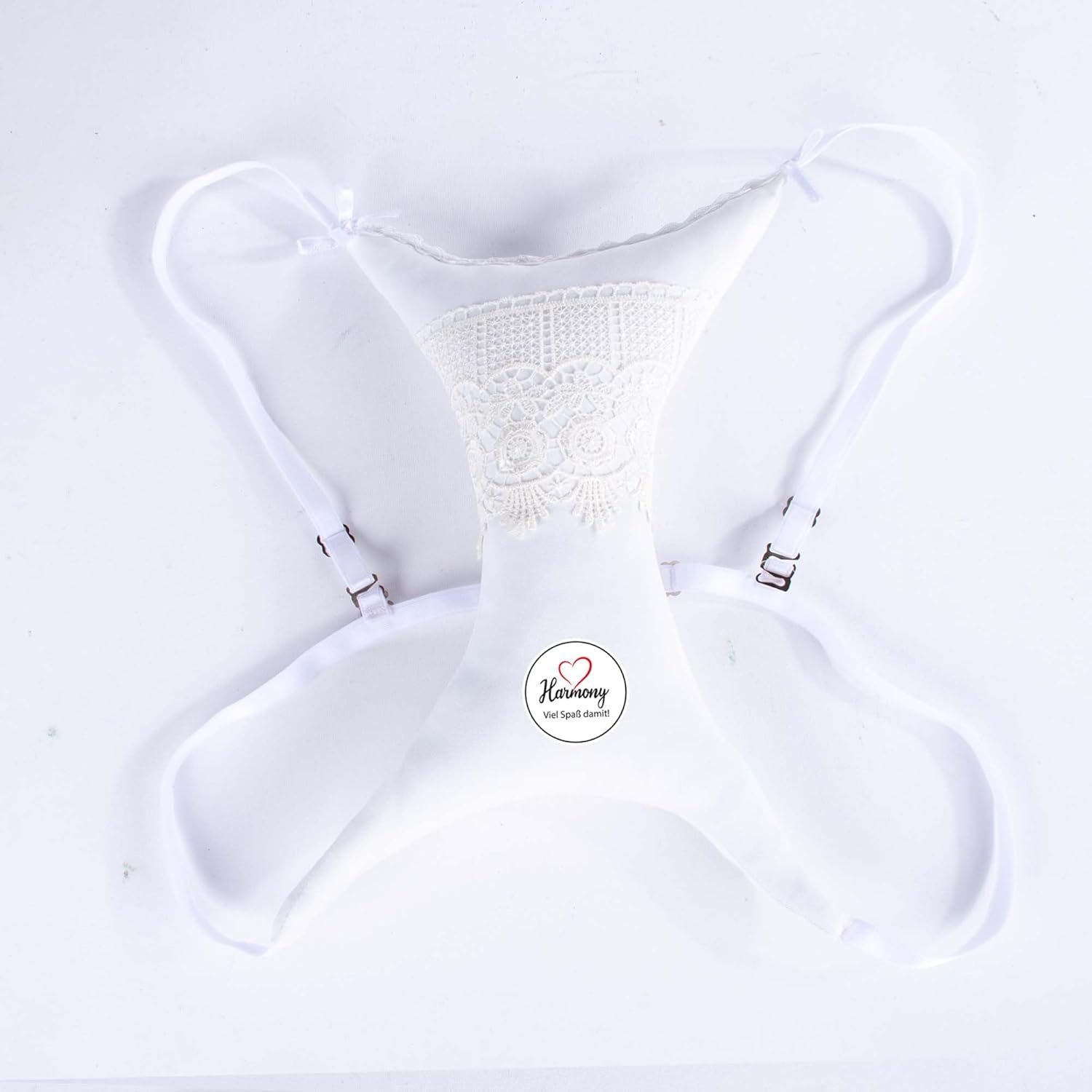 XORIA Premium Breast Support Pillow &ndash; 100% Cotton, No Sweat, Anti-Wrinkle, Side Sleeper, Adjustable Strap, Comfortable Nursing Pillow (White/Black) - Black image number 4