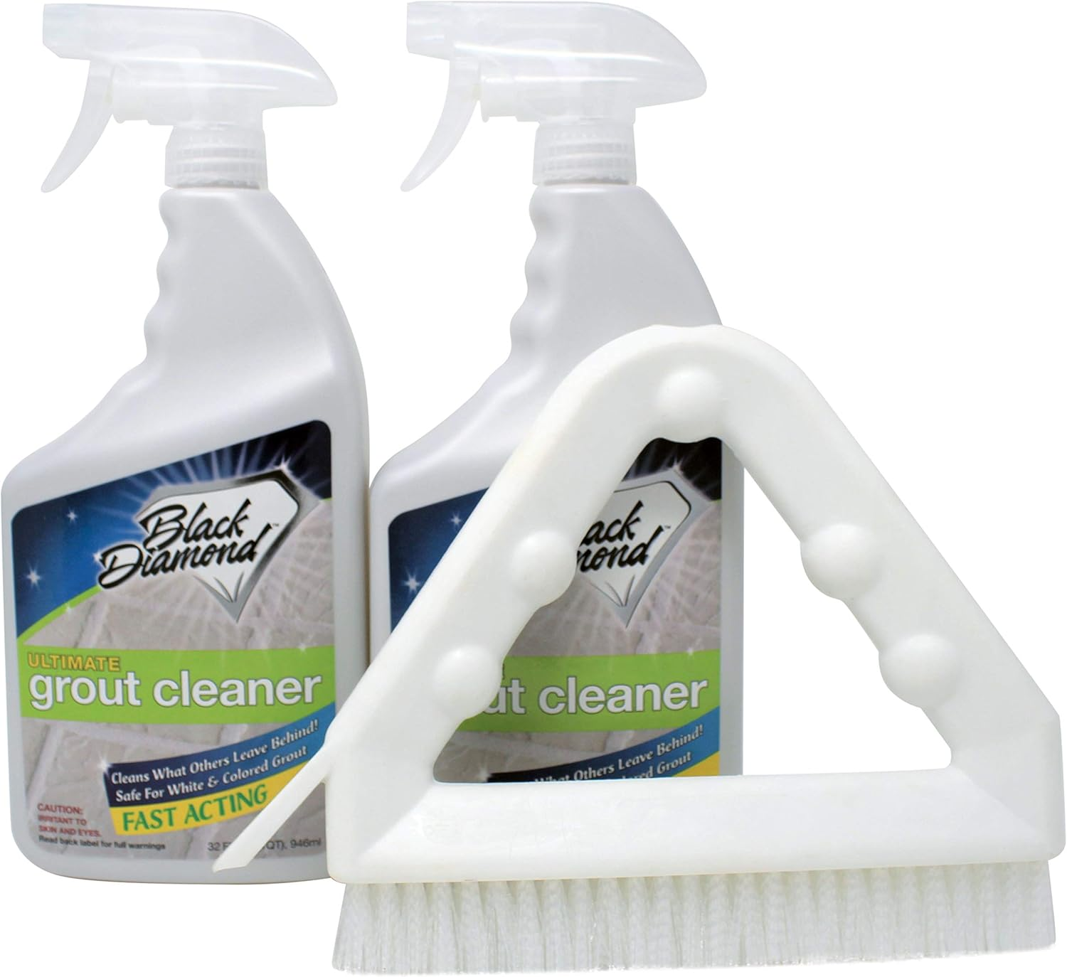 Ultimate Grout Cleaner: Best Cleaner for Tile,Ceramic,Porcelain, Marble Acid-Free Safe Deep Cleaner & Stain Remover for Even the Dirtiest Grout. (2-QT-POLYBR) image number 1