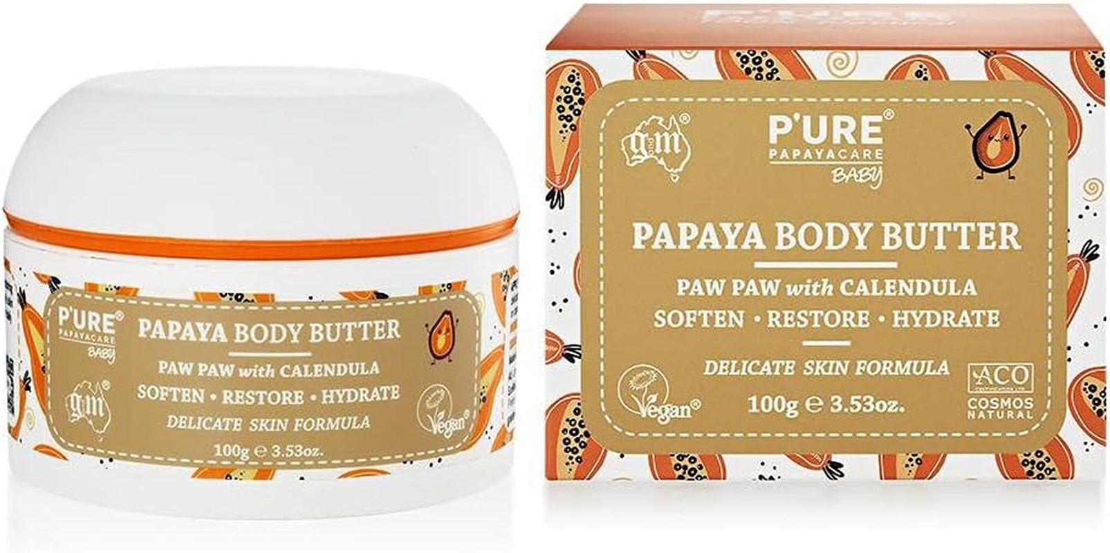 P'URE Papayacare Baby Body Butter 100 G image number 4