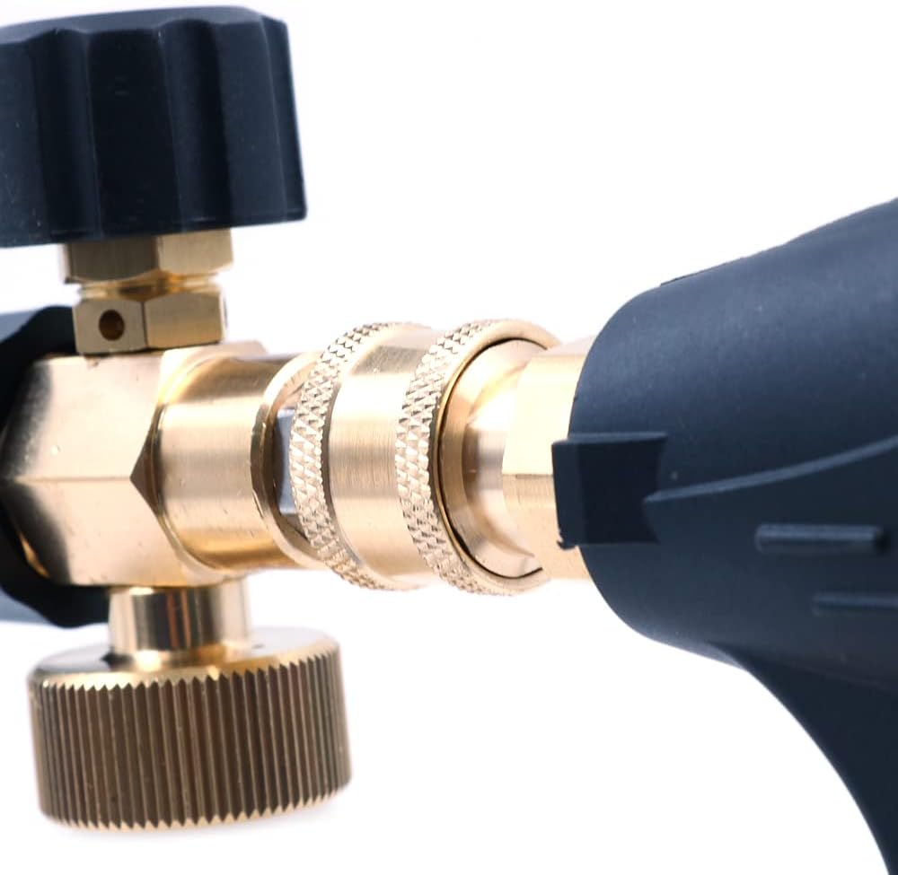 Foam Cannon M22 Gun Kit 1L Snow Foam Lance Foam Blaster High Pressure Car Washer Gun Adjustable Jet Wash Quick Release, 3000 PSI, with 5 Nozzle Tips image number 2