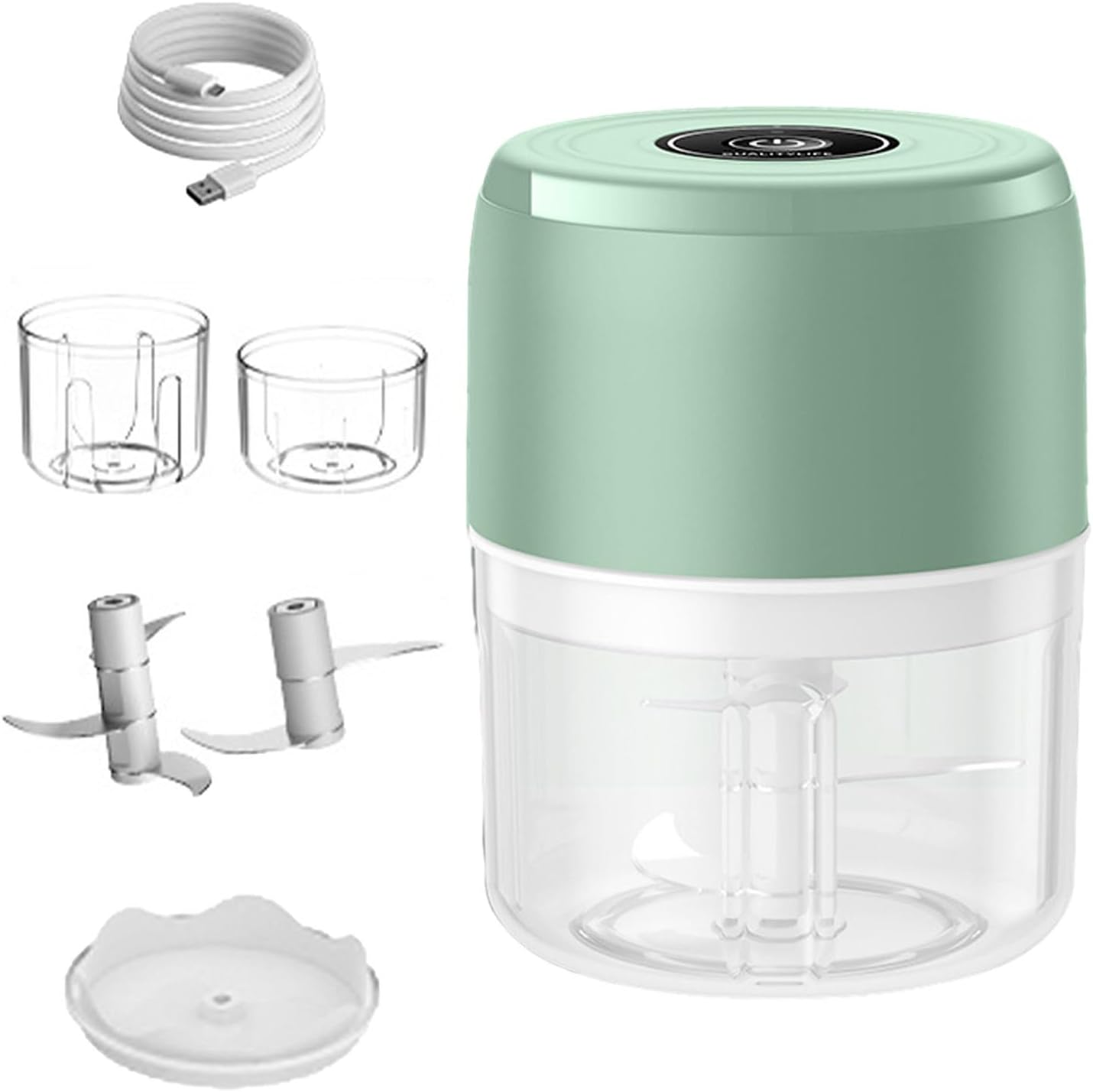 Mini Electric Food Chopper - Mini Kitchen Utensils | Small Vegetable Slicer - for Fruits Vegetables Meat Busy Professional Meal Prep Cooking Lover Beginners RV Dorm Tailgating Parties