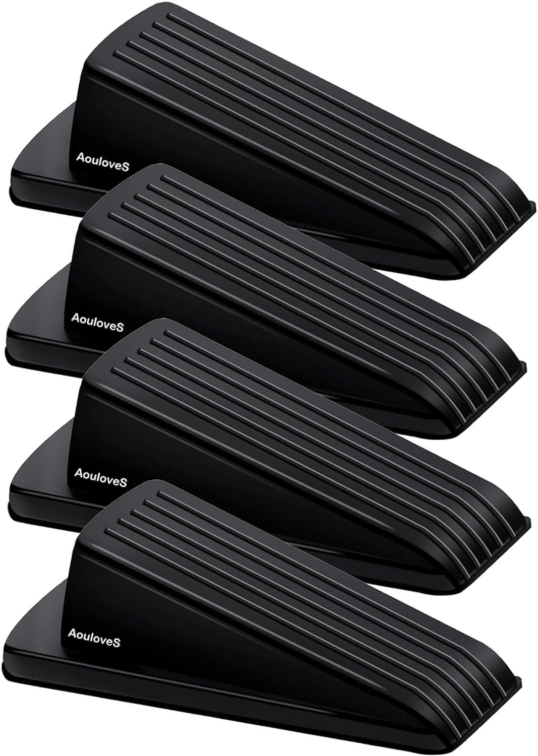 Rubber Door Stoppers for Security Wedge for Bottom of Door on Carpet, Concrete, Tile, Linoleum & Wood - Heavy Duty Door Stop Wedge Ideal for Homes&Schools&Offices&Workshops