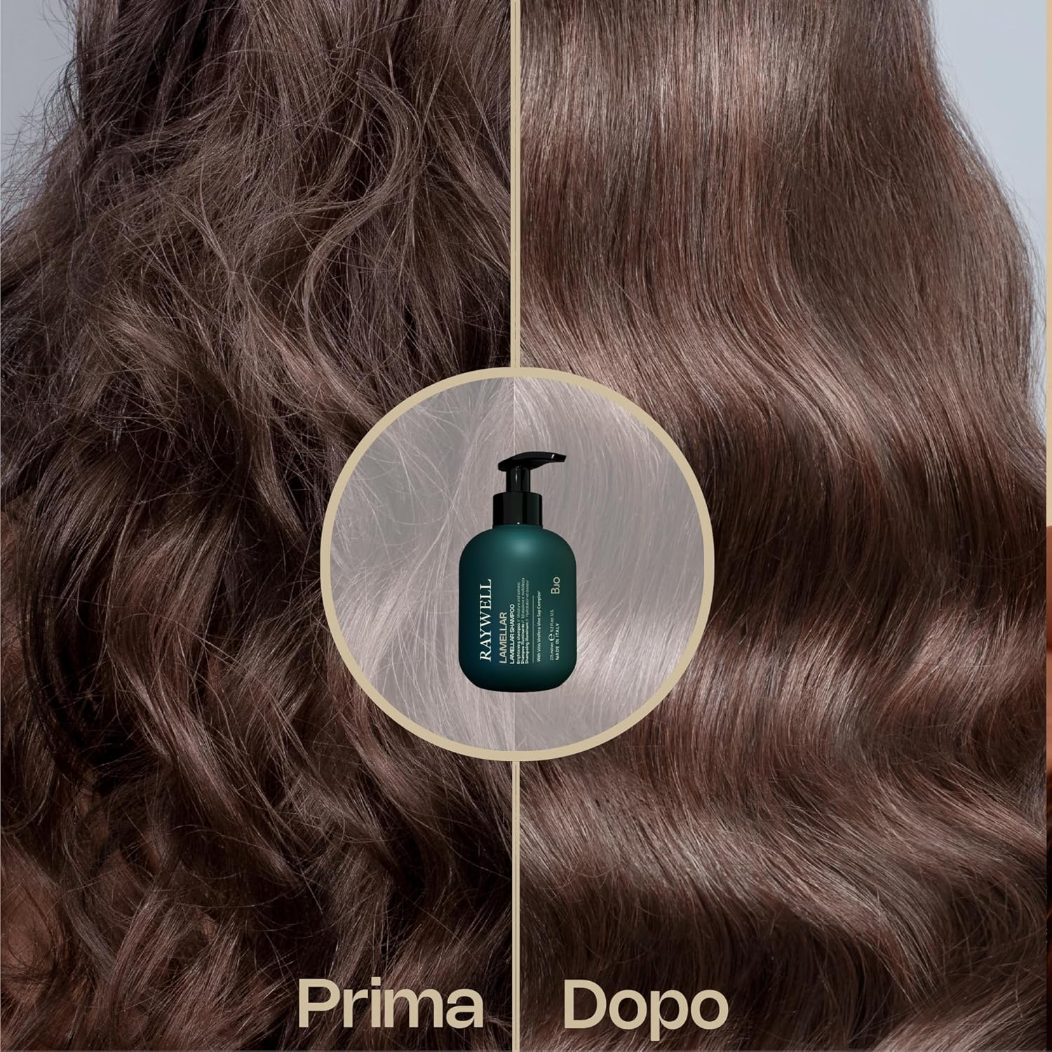 Raywell B.Io Lamellar Shampoo - Gentle Shine Shampoo with Lamellar Technology for Smooth, Frizz-Free Hair, Natural Care from Italy (COSMOS Organic, Parabens & Sulphates-Free) (275 Ml) image number 3