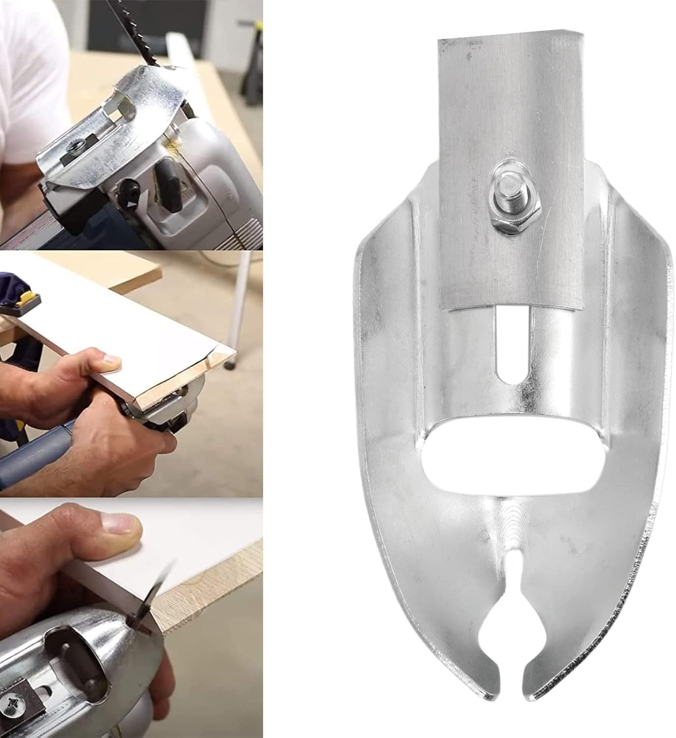 Universal Steel Coping Foot Tool High Efficiency Woodworking Jigsaw DIY Enthusiasts Coping Foot Jigsaw Accessories image number 4