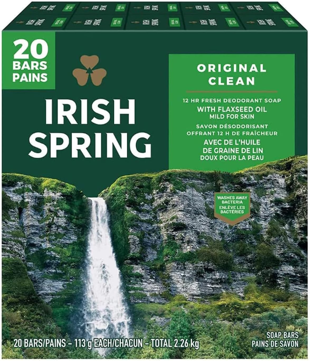 Irish Spring Deodorant Soap Original Scent - 20 Ct image number 5