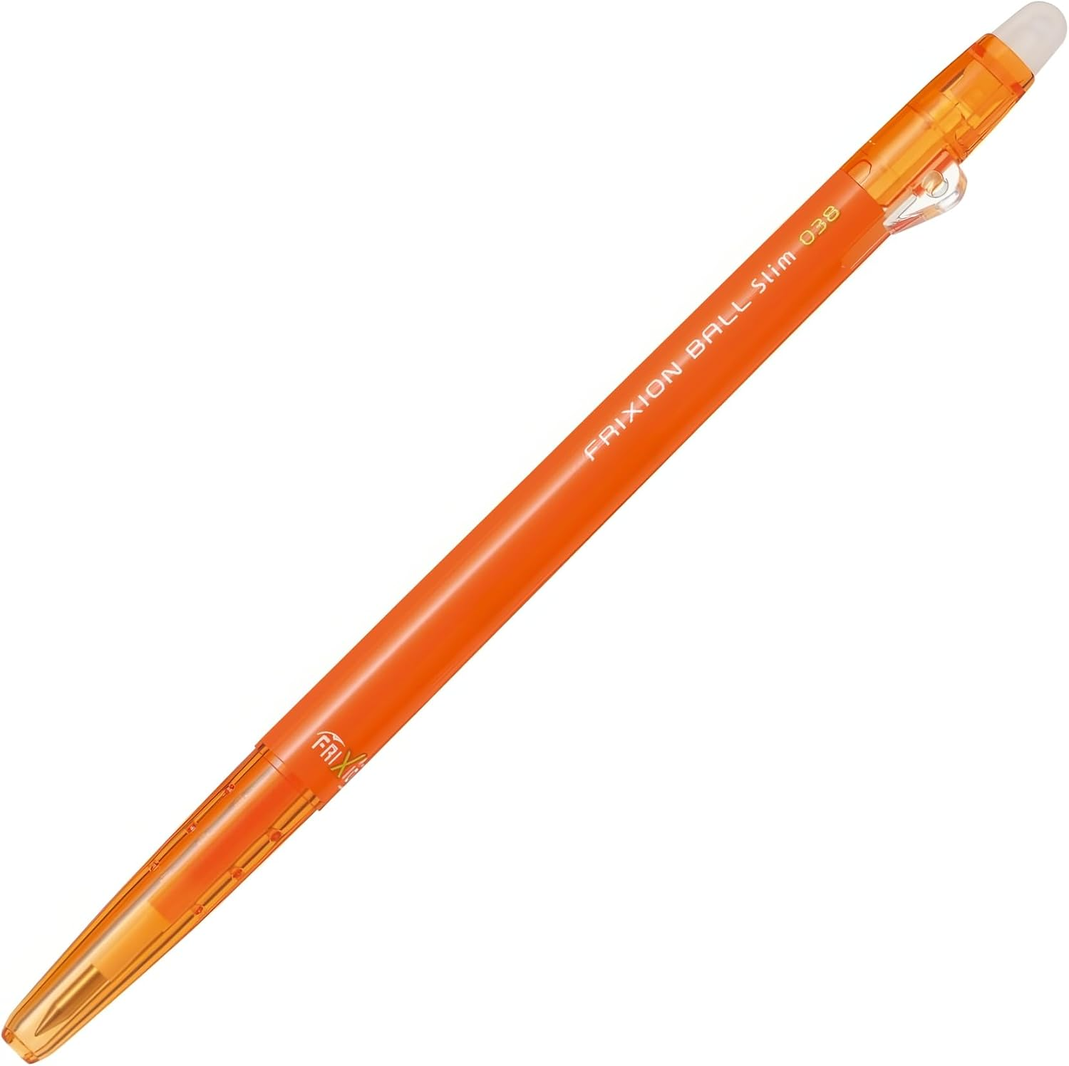 Pilot Frixion Slim Retractable Erasable Gel Pen, Apricot Orange, 0.38 Mm - 1 Count (Pack Of 1), Orange