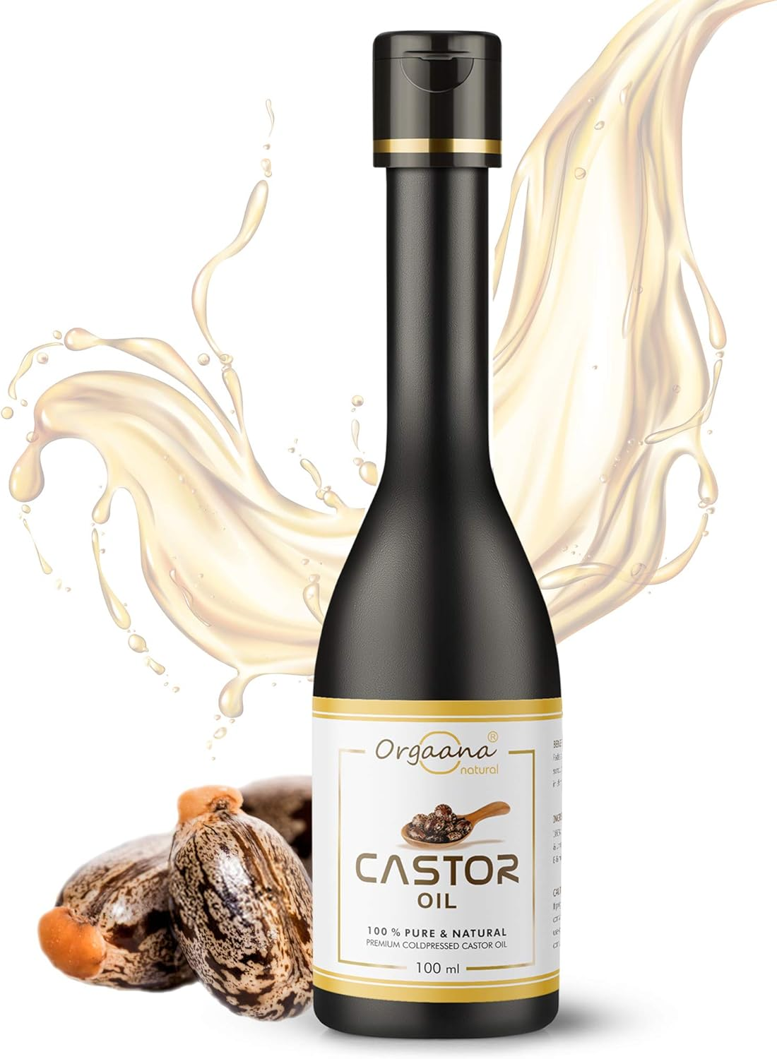 Premium Cold-Pressed 100% Pure Castor Oil for Hair Oil (100 Ml)