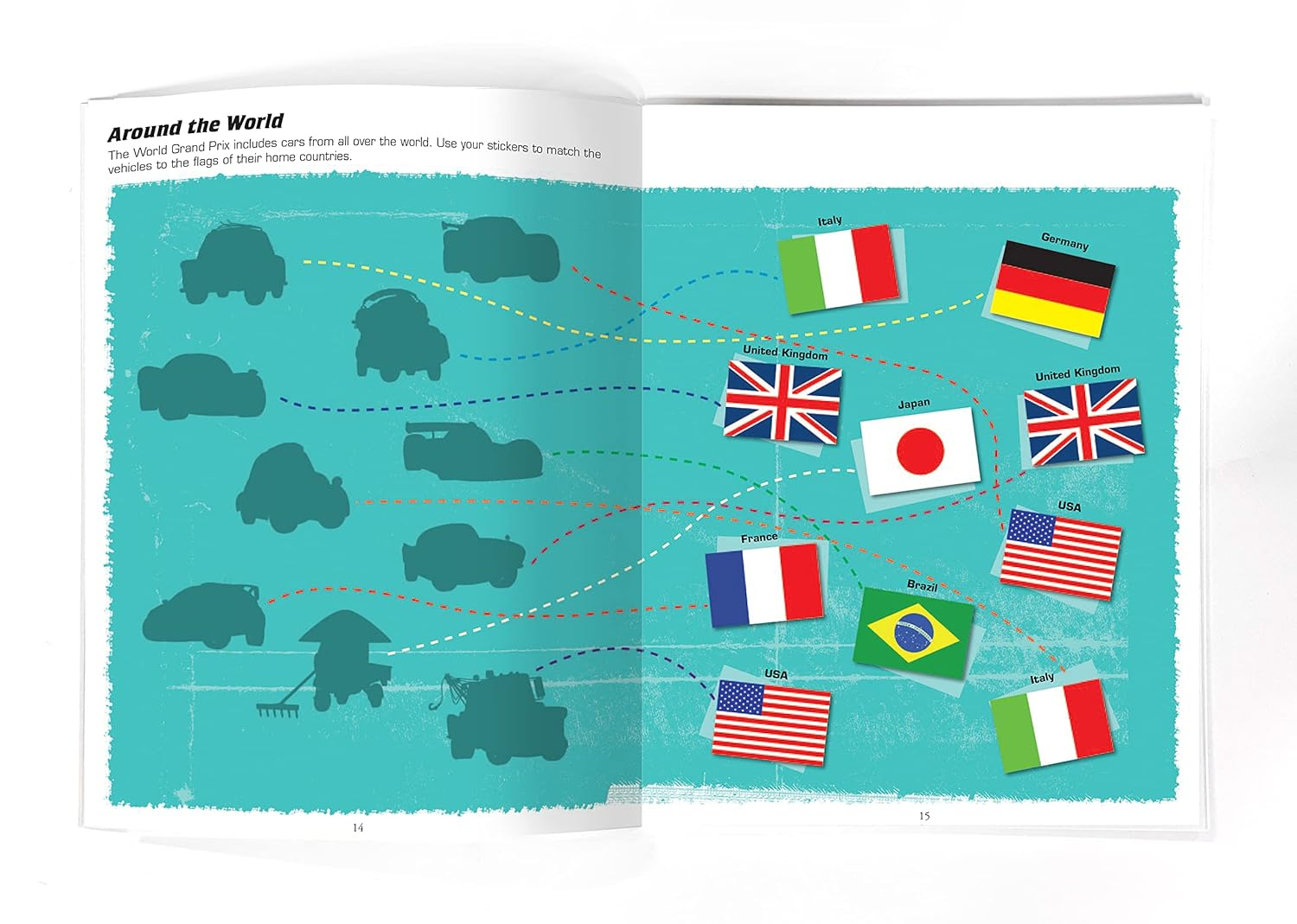 Disney / Pixar Cars Sticker Book Treasury - Activity Books for Kids, 350 Reusable Stickers, 96 Pages of Fun: Activity Book Treasury Puzzle Game for Kids image number 2