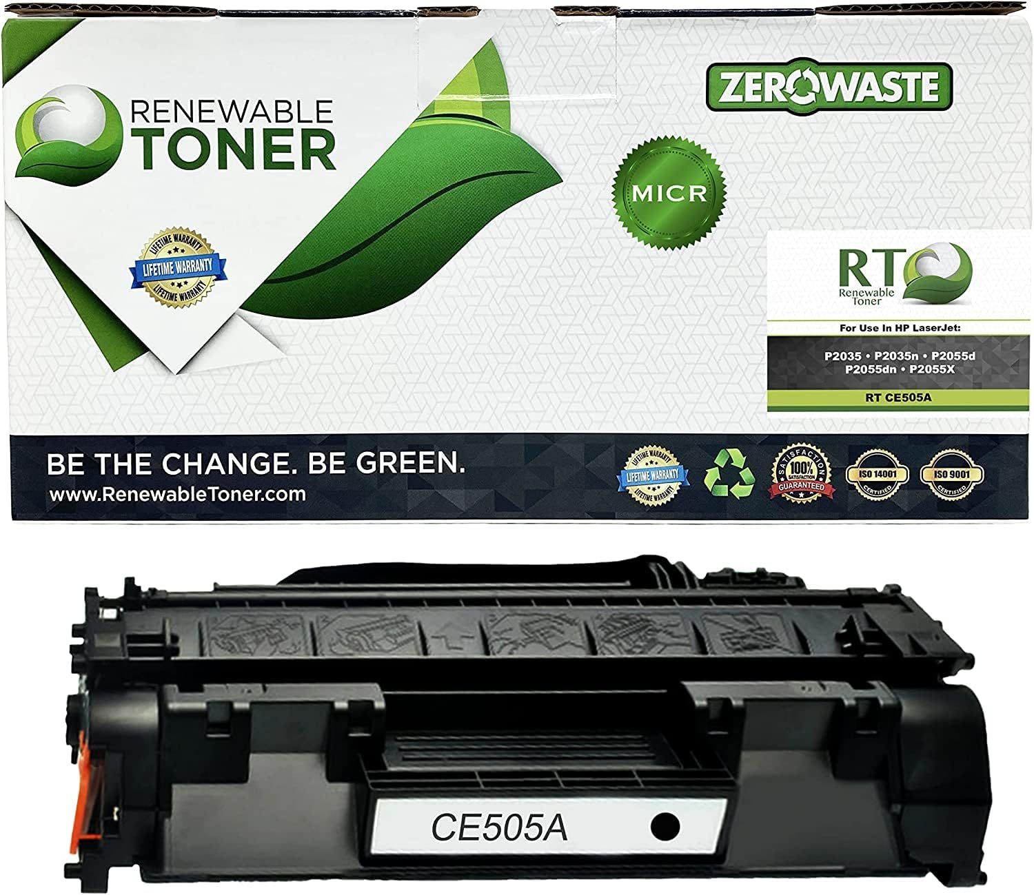 TAVICE 1X CE505A Black Toner Cartridge for HP 05A Laserjet P2035,P2035N,P2055