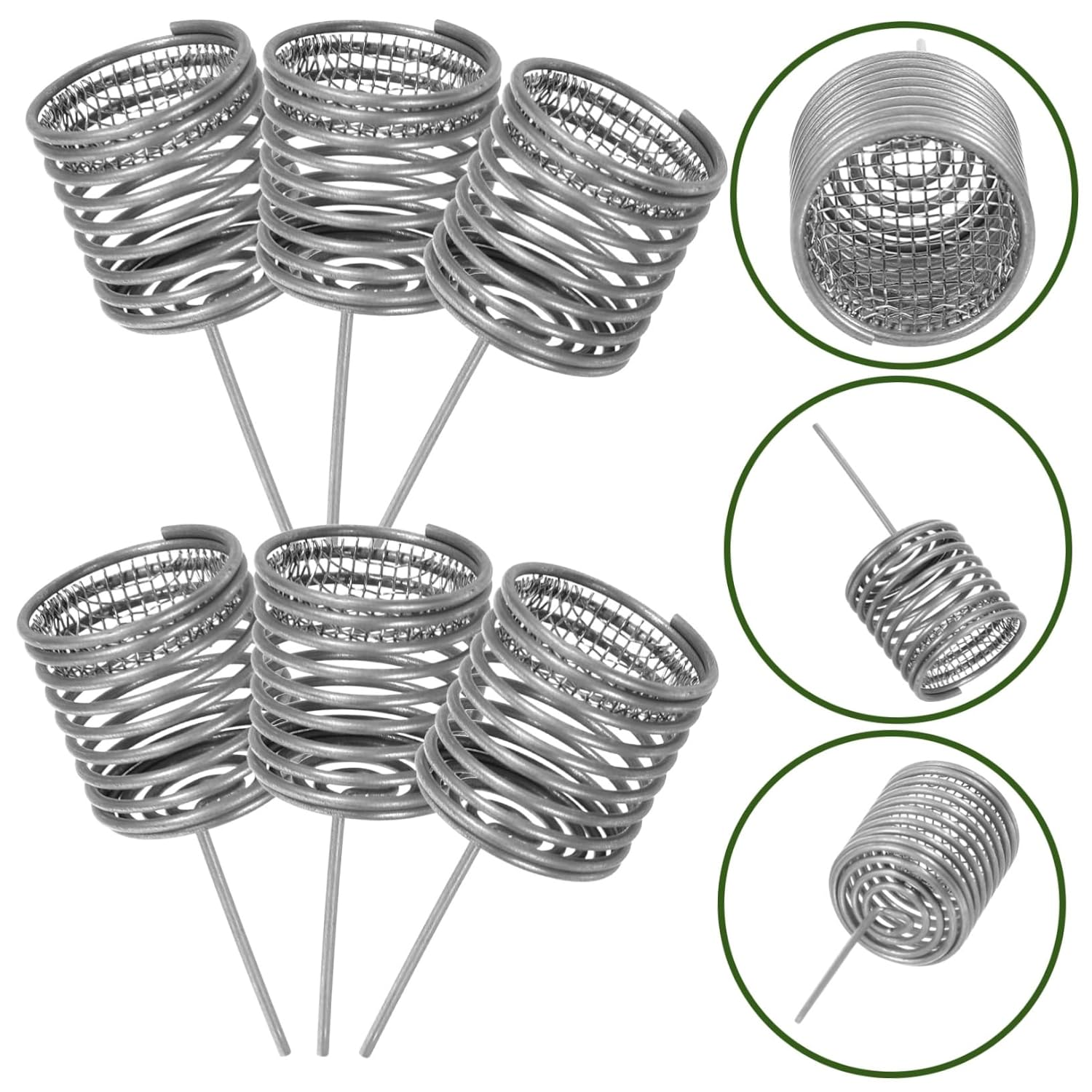 TOVINANNA 6Pcs Stainless Steel Bonsai Fertilizer Box Stainless Steel Bonsai Fertilizer Basket Bonsai Fertilizer Baskets Bonsai Manure Spike Bonsai Fertilization Tool Flower Fertilizer Orchid image number 4