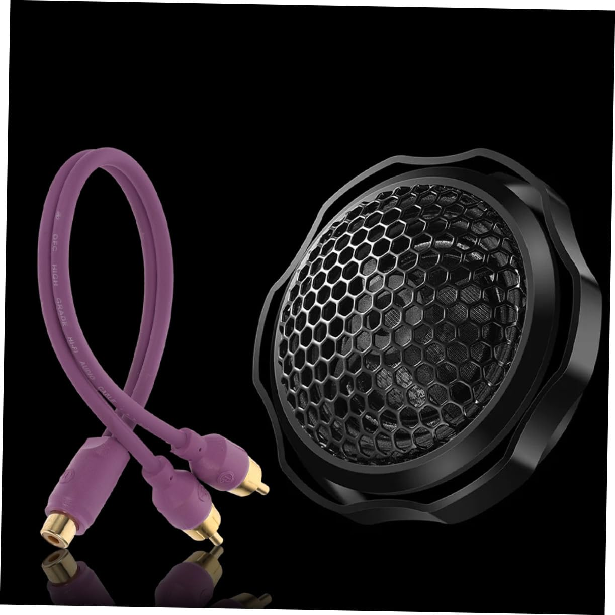 PRETYZOOM Car Audio RCA Y Splitter Cable 2Pcs Male to Male Output Converter for Subwoofer Amplifier Home Theater Vehicle Audio Installation image number 4