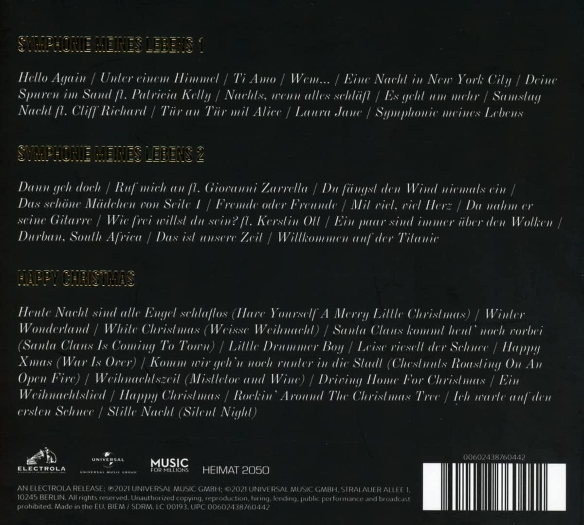 Die Trilogie (Symphonie 1+2 & Happy Christmas)