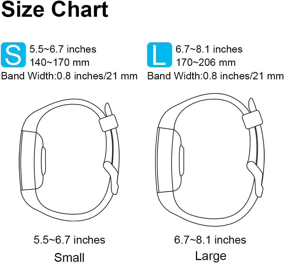 [3 Pack]Sport Bands for Fitbit Charge 2 Bands Women/Men, Soft Classic TPU Adjustable Comfortable Replacement Wristbands Straps for Fitbit Charge 2 - Starlight+Smoke Purple+Milk Tea image number 5