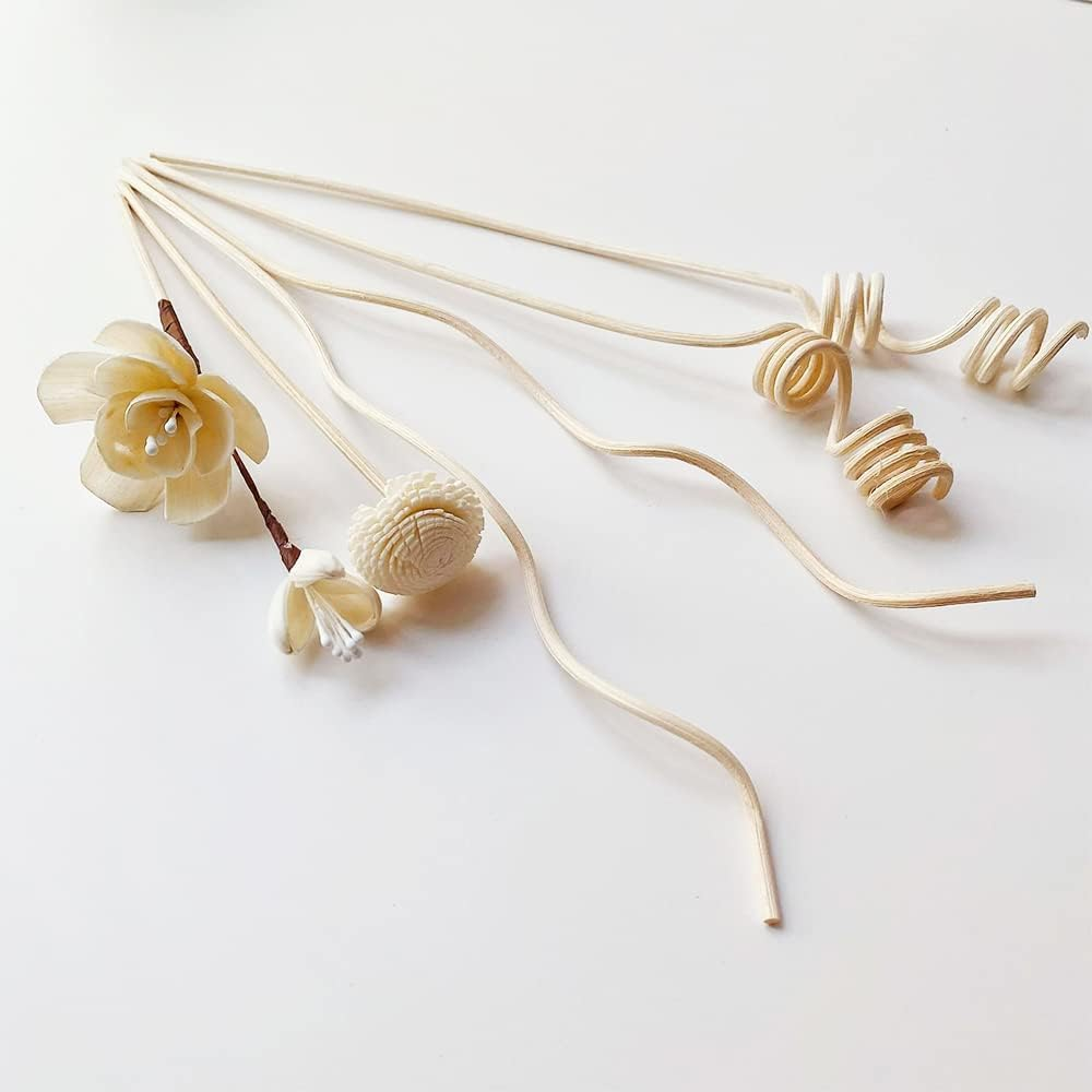 6 Pieces Rattan Reed Fragrance Diffuser and Flower Replacement Rattan Sticks for Home, Office, Decoration and DIY Fragrance Decoration