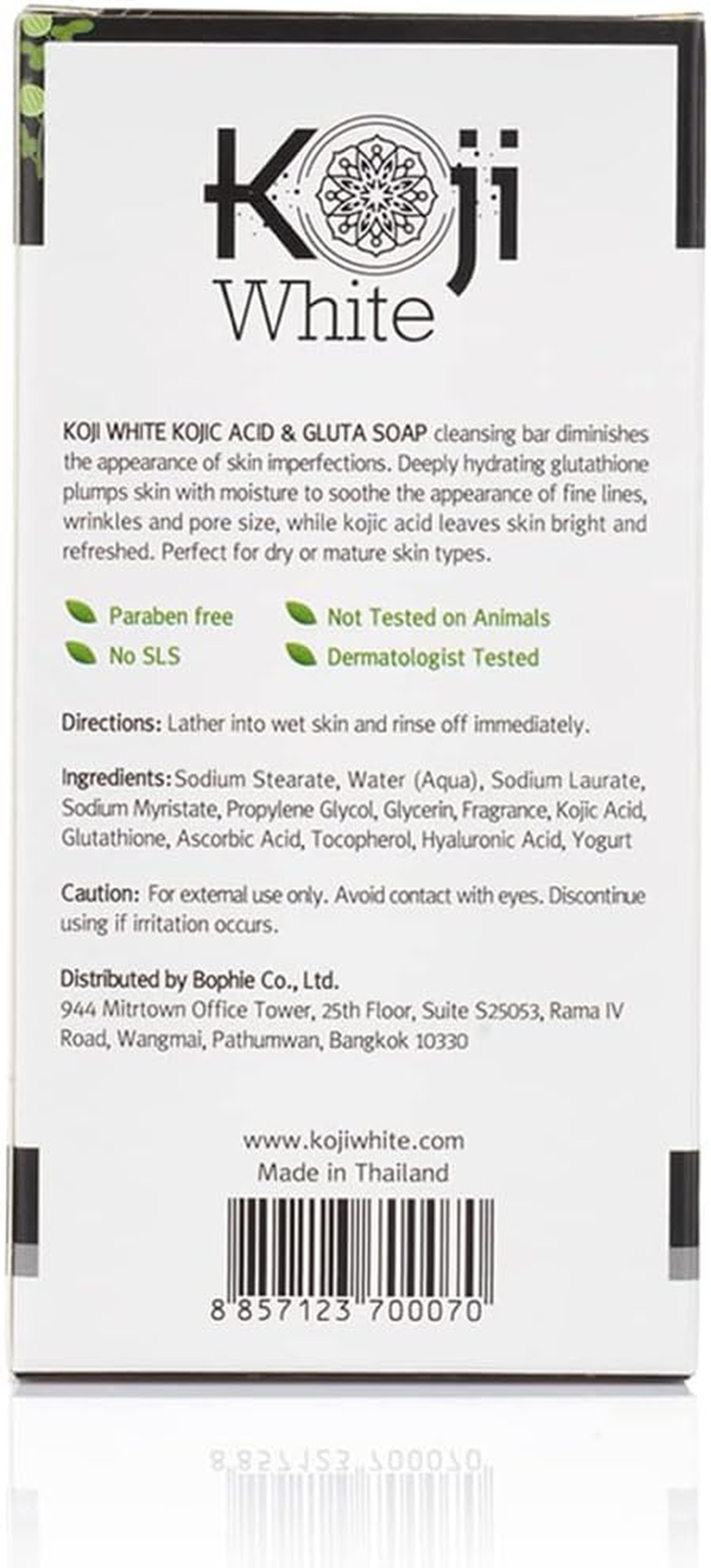 Koji White Kojic Acid Skin Brighten & Glowing Soap, Gift Set for Women with Papaya, Glutathione, Vitamin C, Collagen, Charcoal for Dark Sport, Hydrating Facial & Body, Not Tested on Animals, 2.8 Oz (6 Bars) image number 5