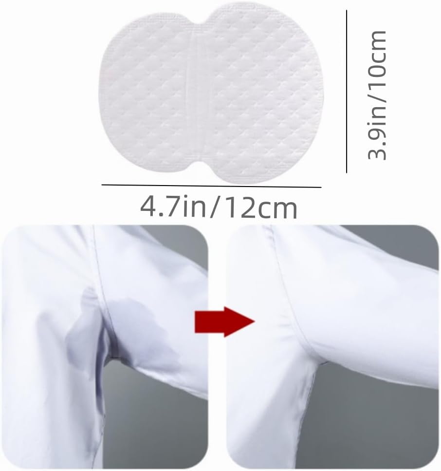 Underarm Sweat Pads,Armpit Sweat Pads for Women and Men,Premium Sweat Shield Fight Hyperhidrosis, Pads for Sweating Women,Comfortable Unflavored, Non Visible (120 Packs) image number 4