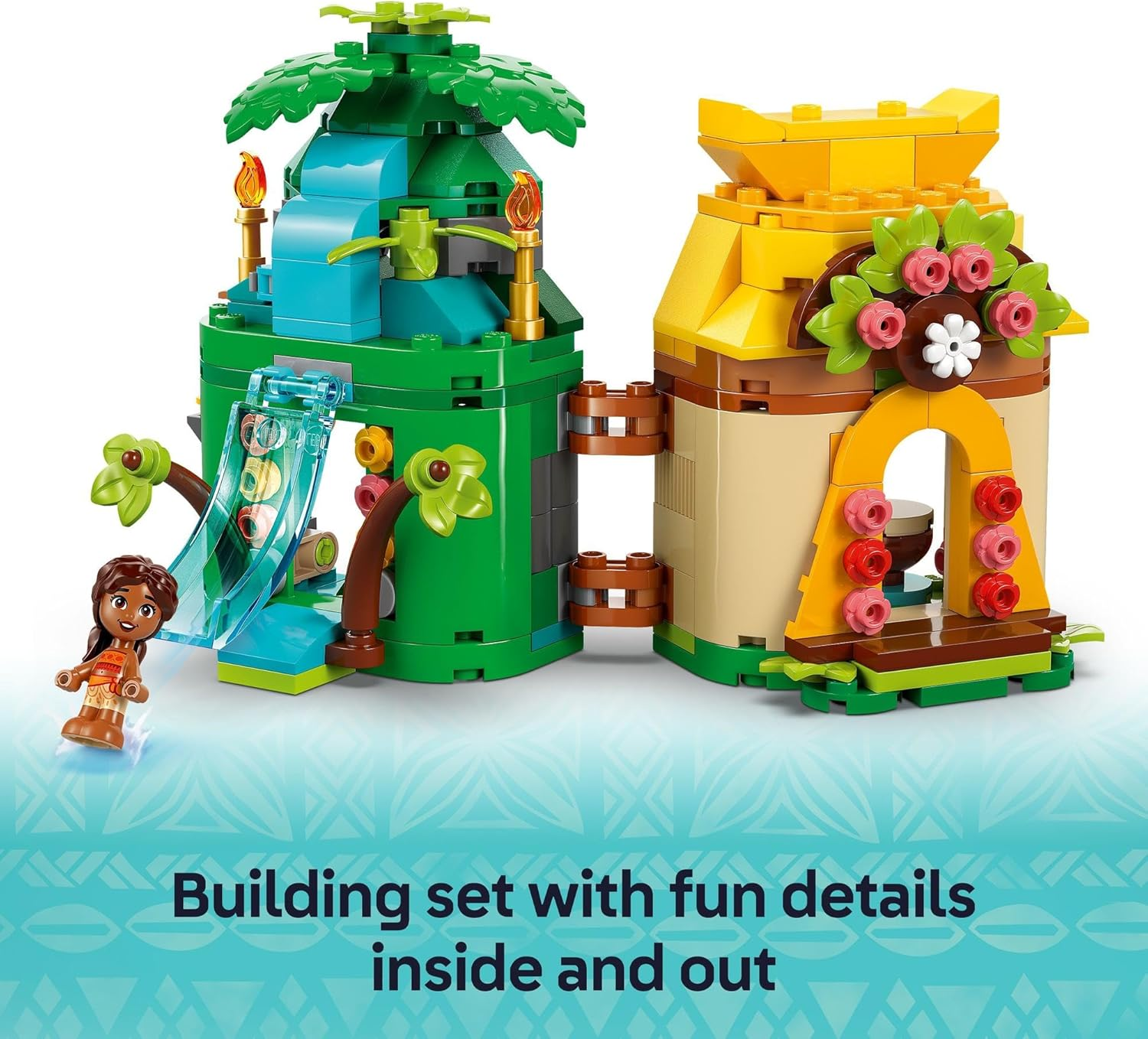 LEGO ǀ Disney Moana&rsquo;S Island Fun Buildable Princess Toy for 5+ Year Old Girls & Boys with 2 Micro-Doll Figures, a House Model & Accessories, Moana Movie Memorabilia Set, Kids' Building Toys 43260 image number 6