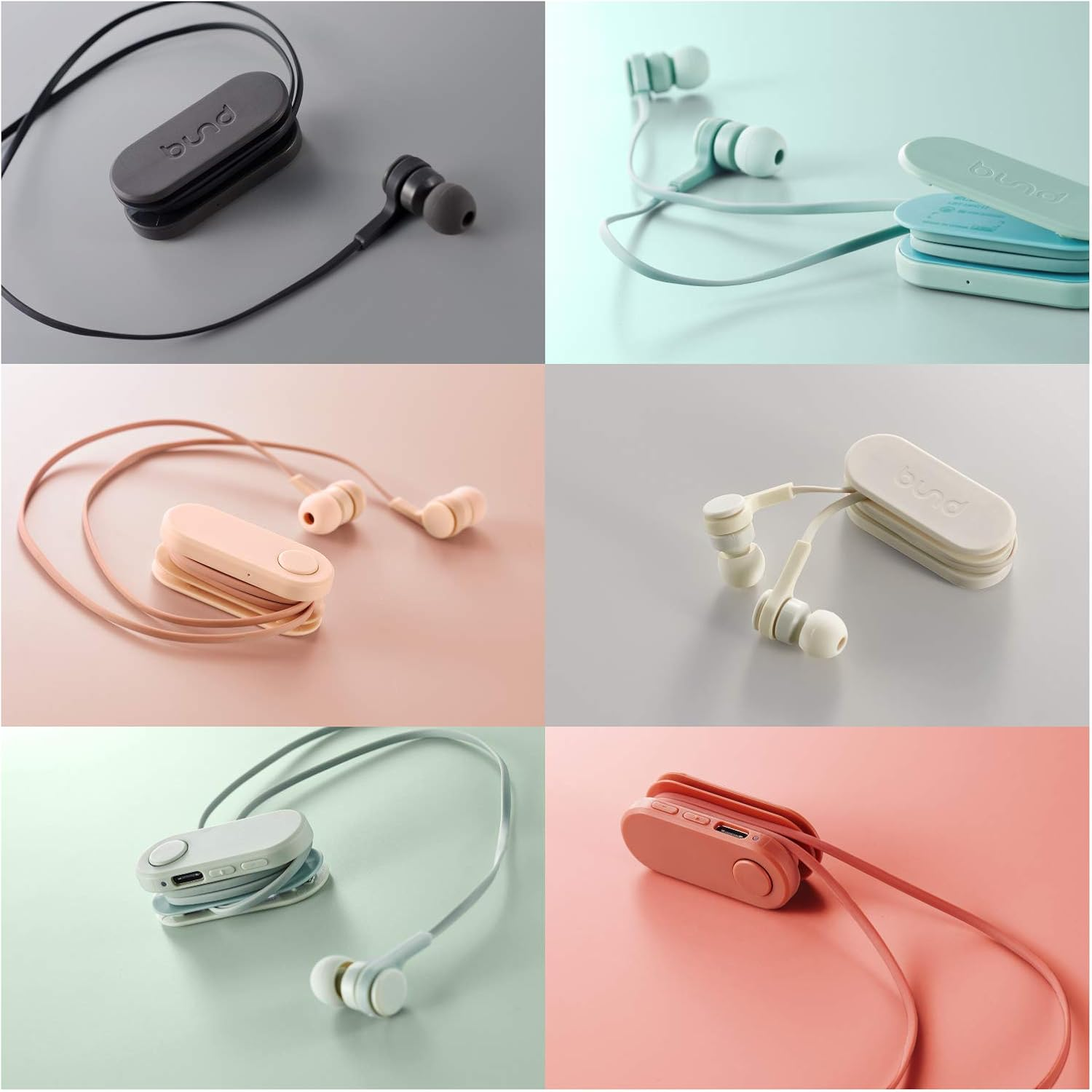 Elecom LBT-HPC17BK Wireless Earphones, Bluetooth Bund Wind-Up Type, Clip Included, Smoke Black - Frosted Red image number 6