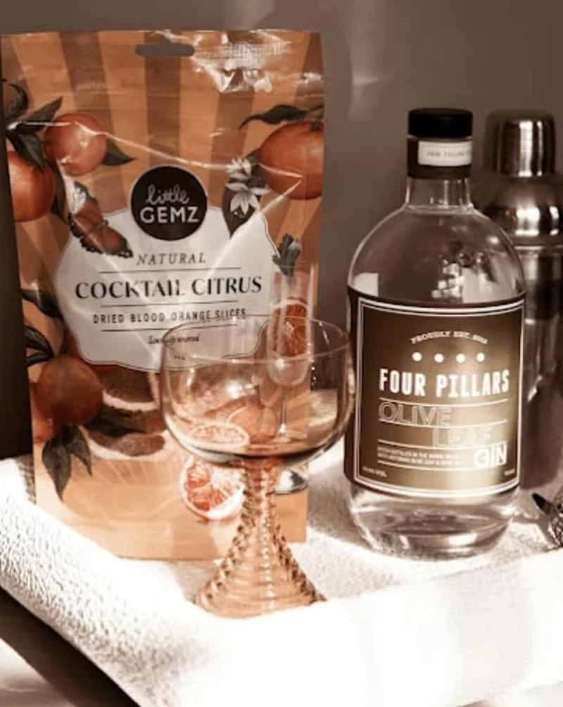 Little Gemz Natural Dried Blood Orange Slices | Citrus Cocktail Garnish, Teas, Baking & Grazing Boards | 80G image number 2